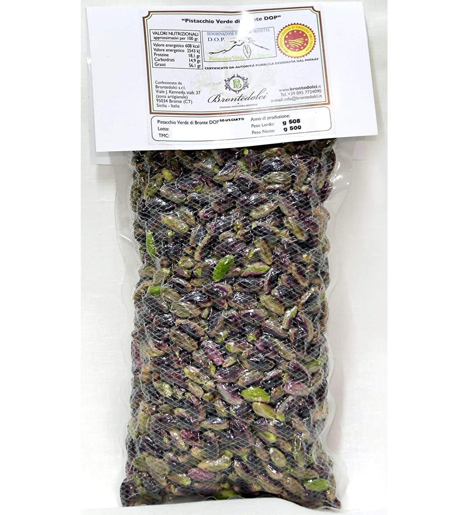 Green Pistachios DOP Bronte - Shelled 500g - Buy Online on GoSupps.com