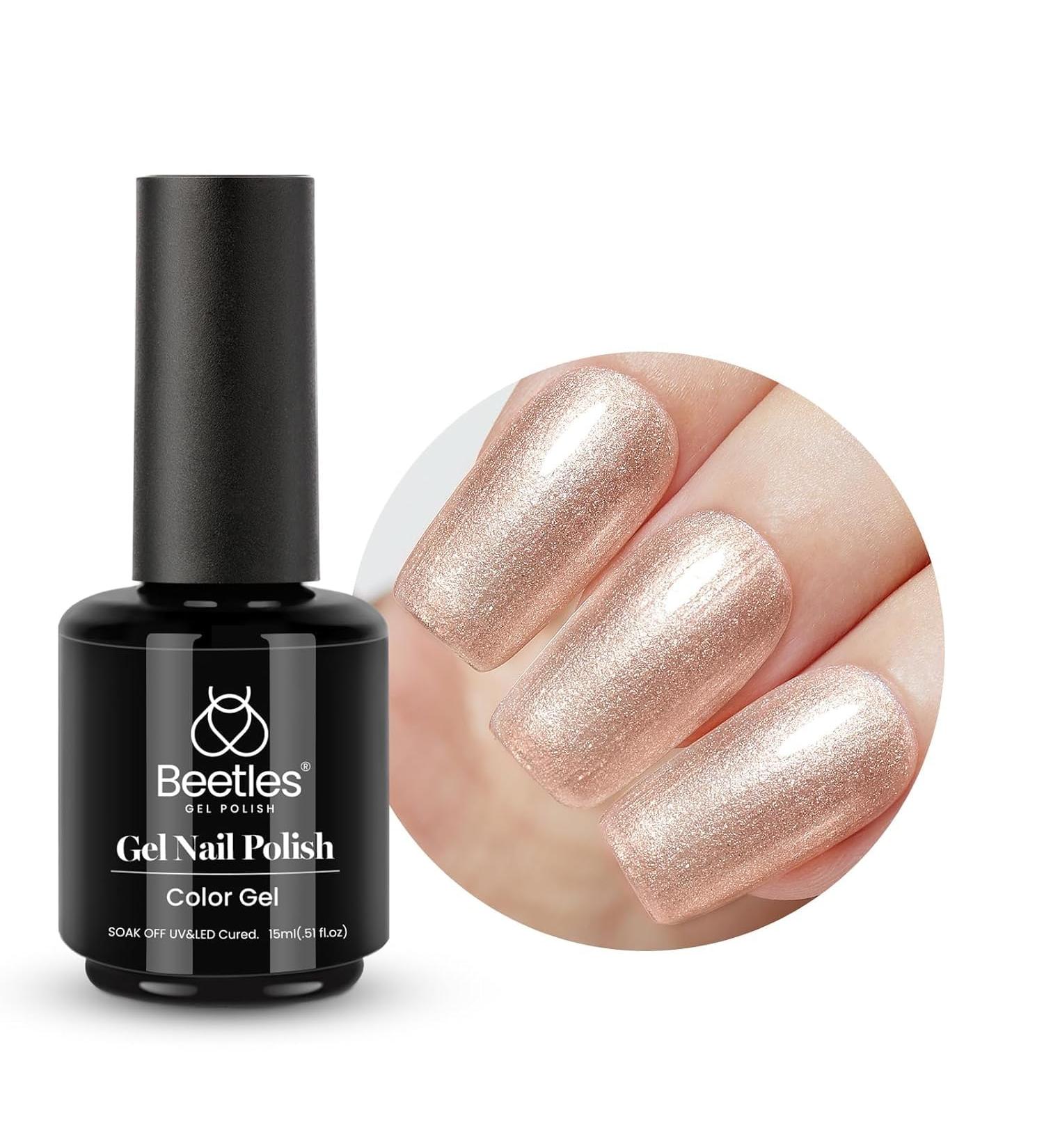 Beetles 15ml Starry Gold Chrome Gel Nail Polish for Fall & Autumn | Soak Off LED Nail Lamp Gel Polish for Manicure Art - Buy Online on GoSupps.com