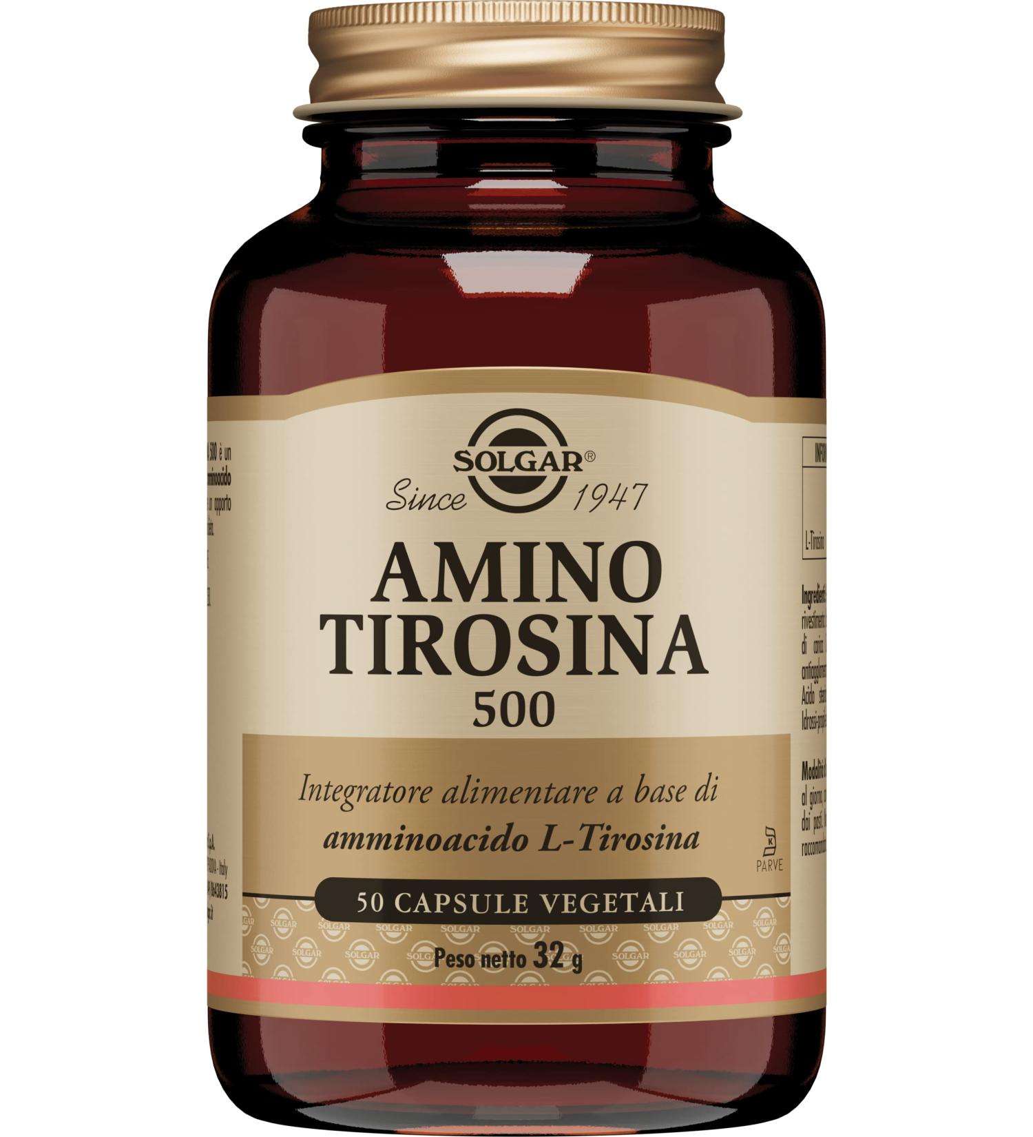 Solgar Amino Tyrosine 500 - Buy Online on GoSupps.com