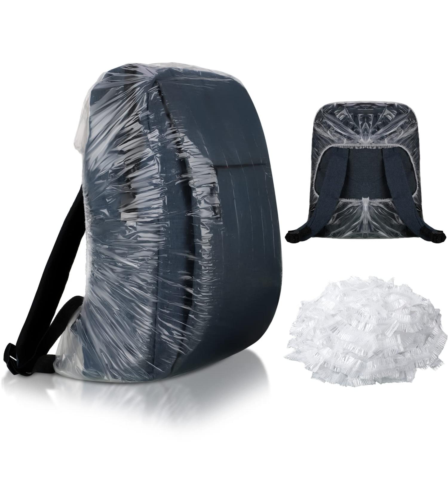 Moukeren 50 Pcs Transparent Waterproof Backpack Rain Cover 30-40L for Outdoor Activities - Buy Online on GoSupps.com
