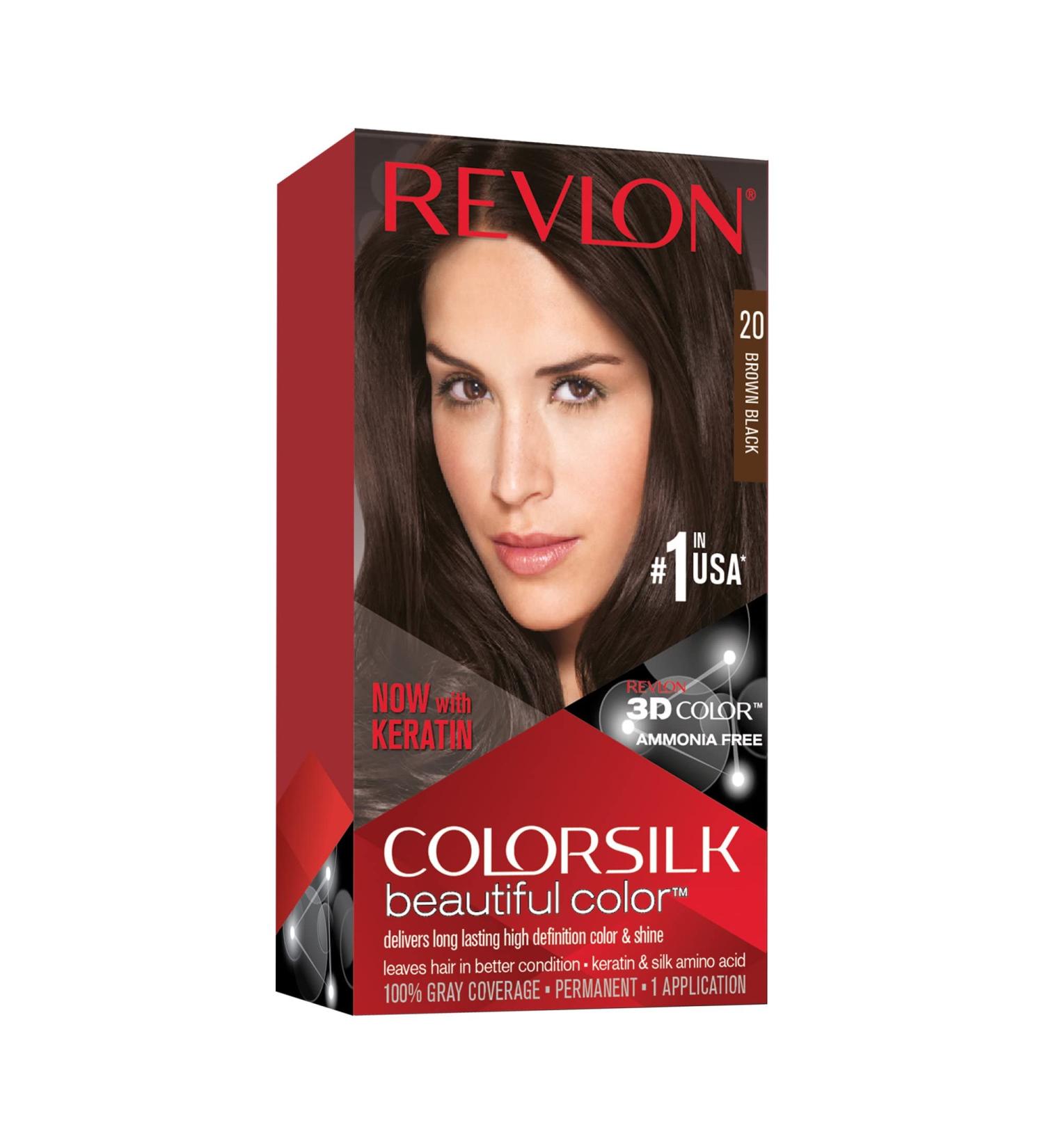 Buy Revlon ColorSilk Hair Color 20 Brown Black - International Shipping Available - Buy Online on GoSupps.com