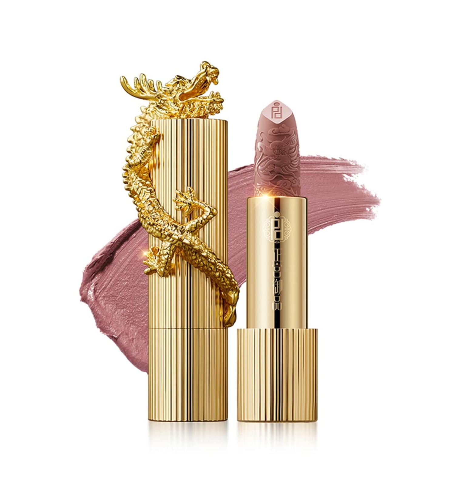 Zeesea Palace Identity Chinese Dragon Matte Lipstick - M10 Nude Apricot - Buy Online on GoSupps.com