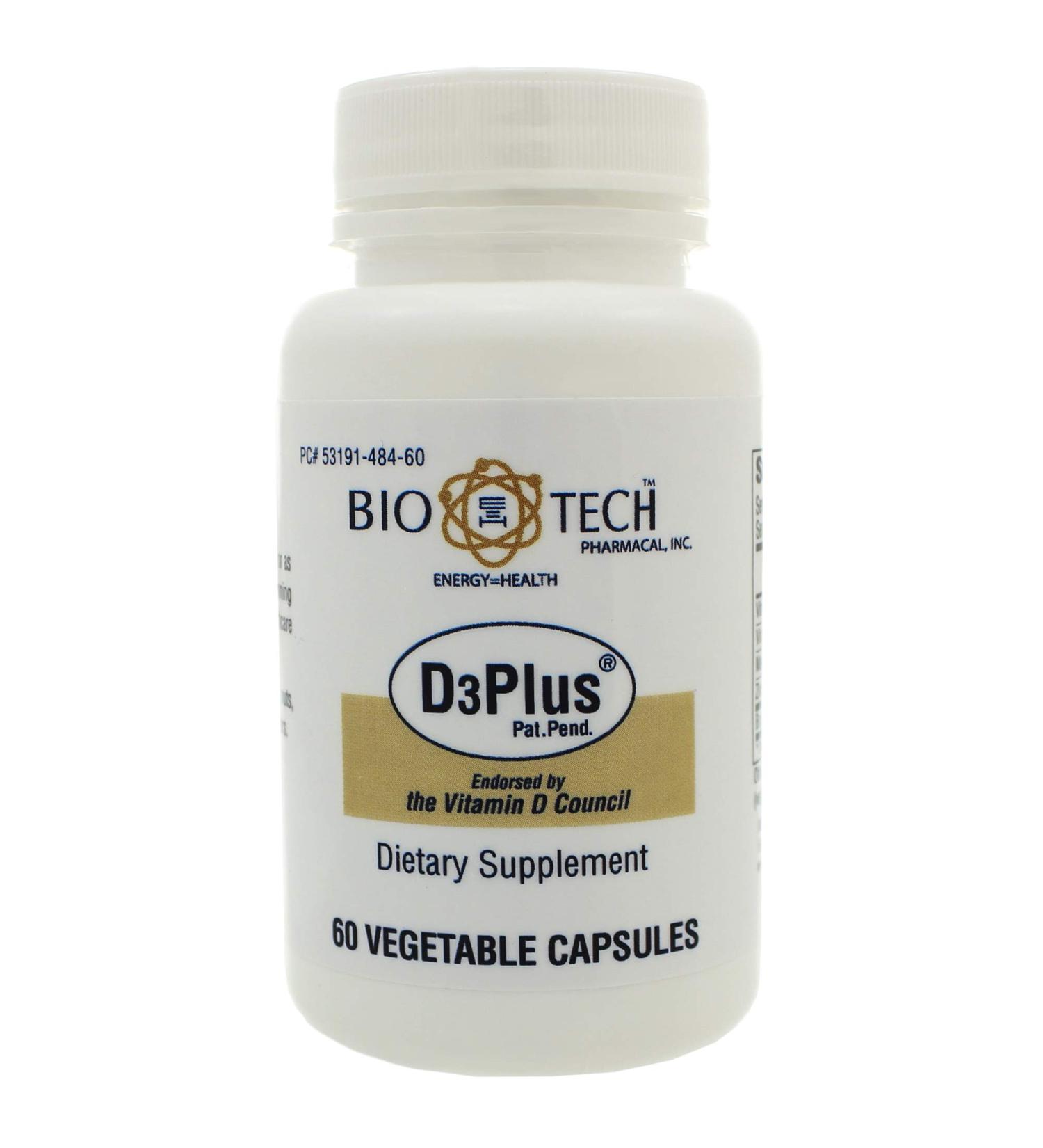 Bio-Tech - D3 Plus 60 Veggie Capsules