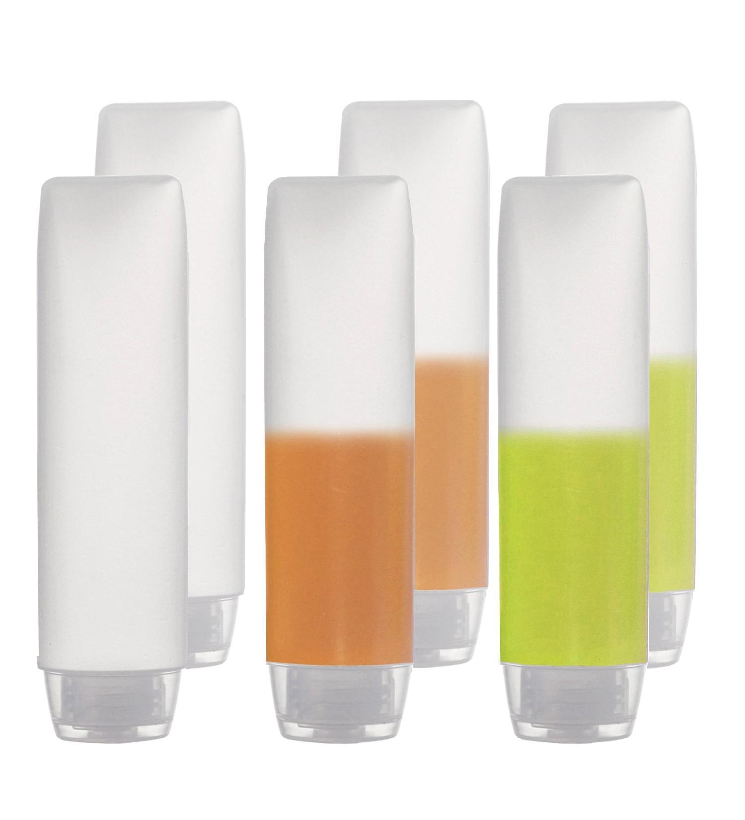 OTO 6 Pack Travel Size 30ml Squeeze Bottles - TSA Approved Cosmetic Containers - Buy Online on GoSupps.com