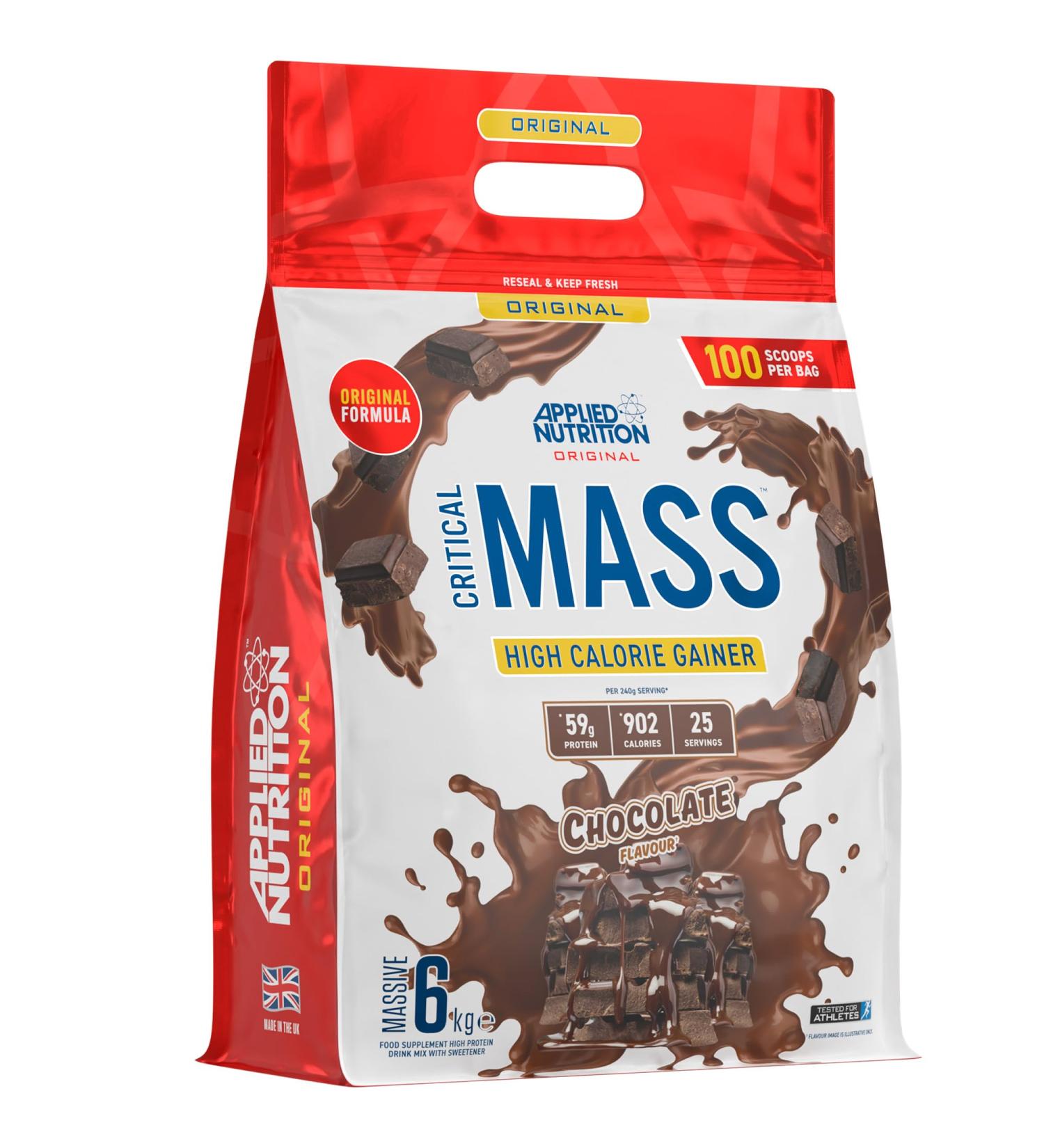 Applied Nutrition Critical Mass Original Chocolate 6Kg - Buy Online on GoSupps.com