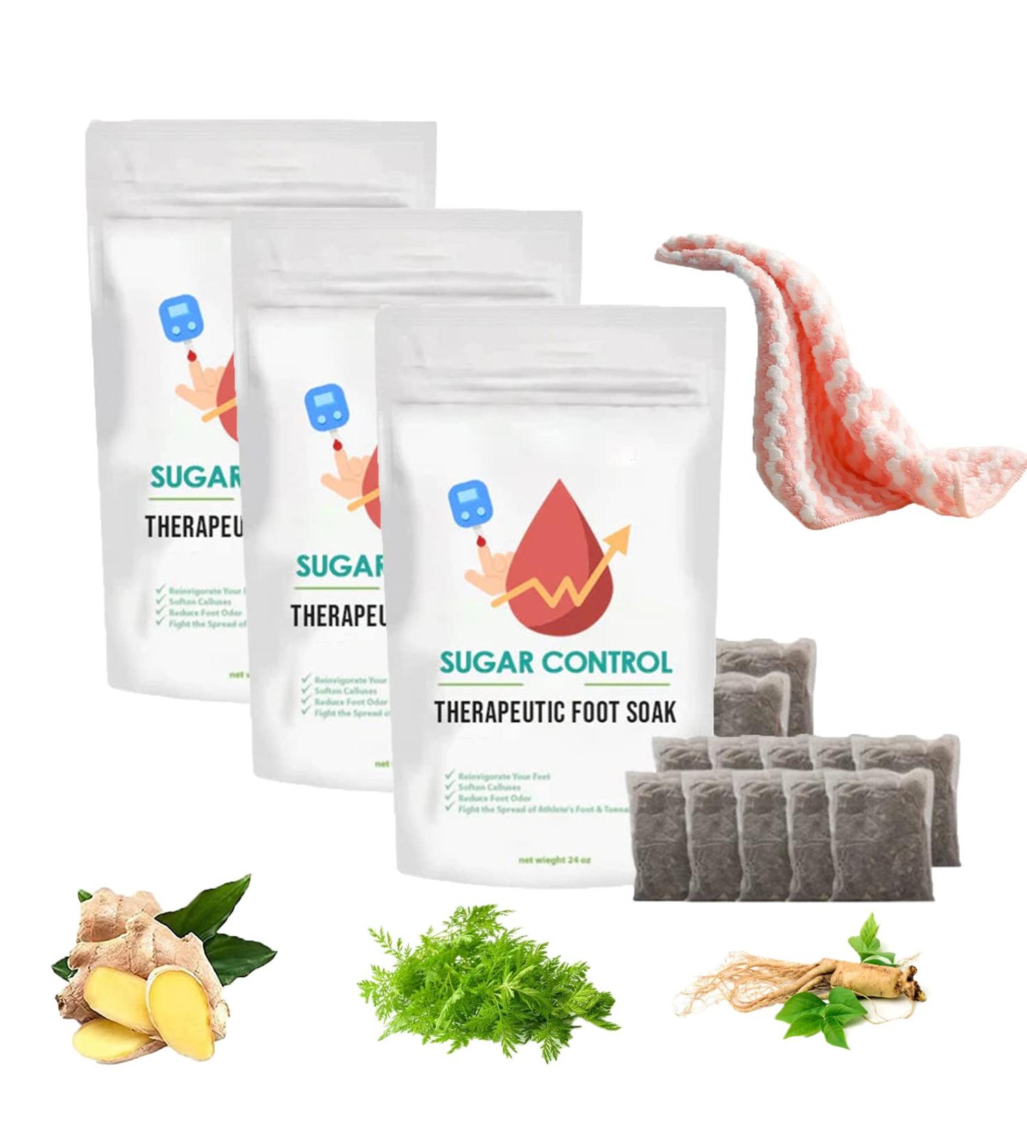 Healthify Sugar Control Therapeutic Foot Soak Sugar Control Therapeutic Foot Soak Bag Blood Sugar Control Therapeutic Foot Soak Sugar Control Soak Foot Salt (30PCS) - Buy Online on GoSupps.com