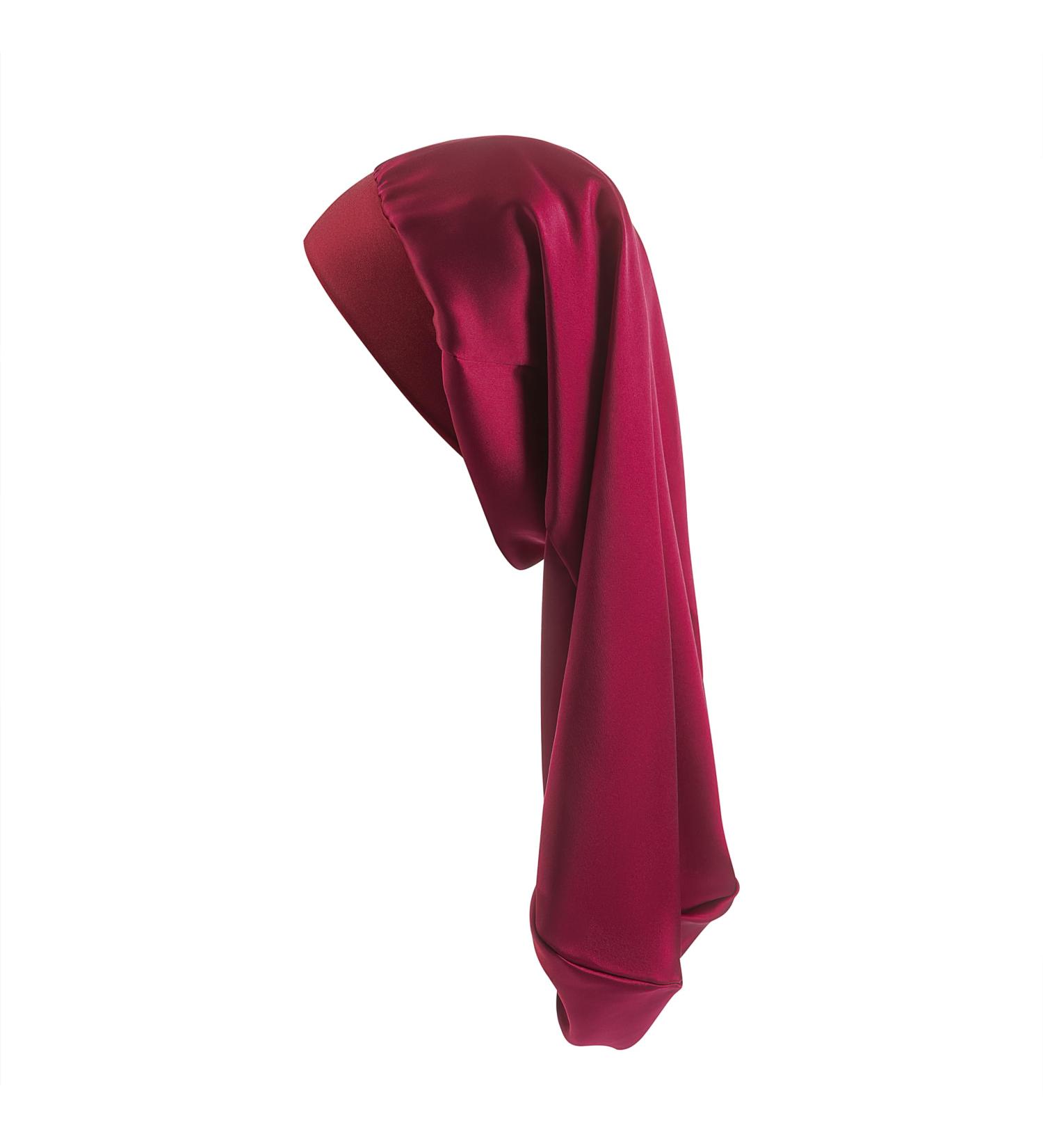 Desmend 19 Momme Silk Sleep Cap for Long Hair - XL-XXL Red | Protect Your Hair While You Sleep - Buy Online on GoSupps.com