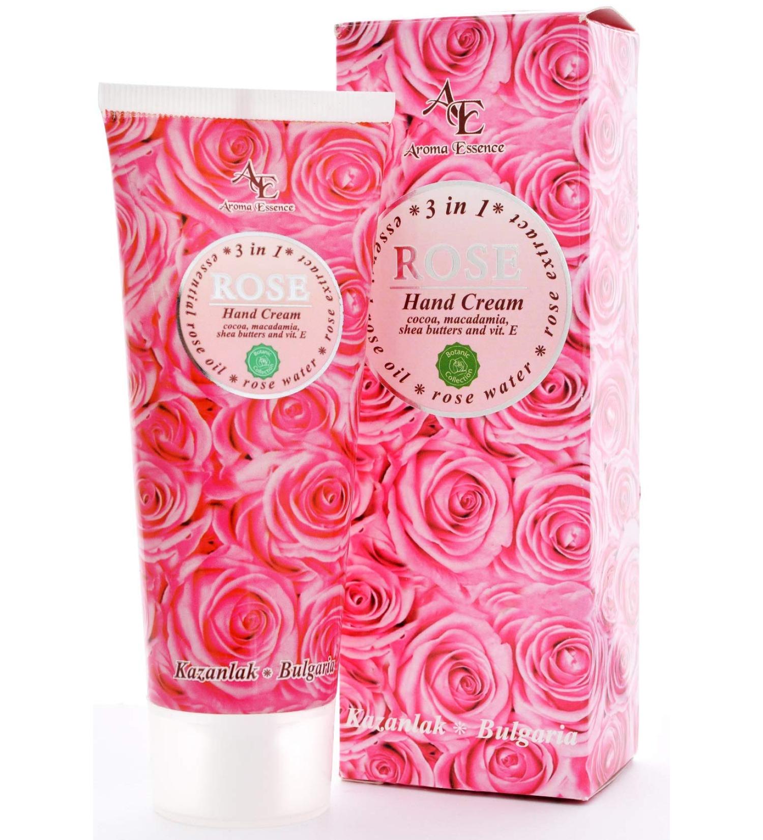 Hand Cream 3 in 1 with Natural Rose Oil | Anti-Aging & Moisturizing Formula | 75ml - Soft & Protected Skin - Buy Online on GoSupps.com