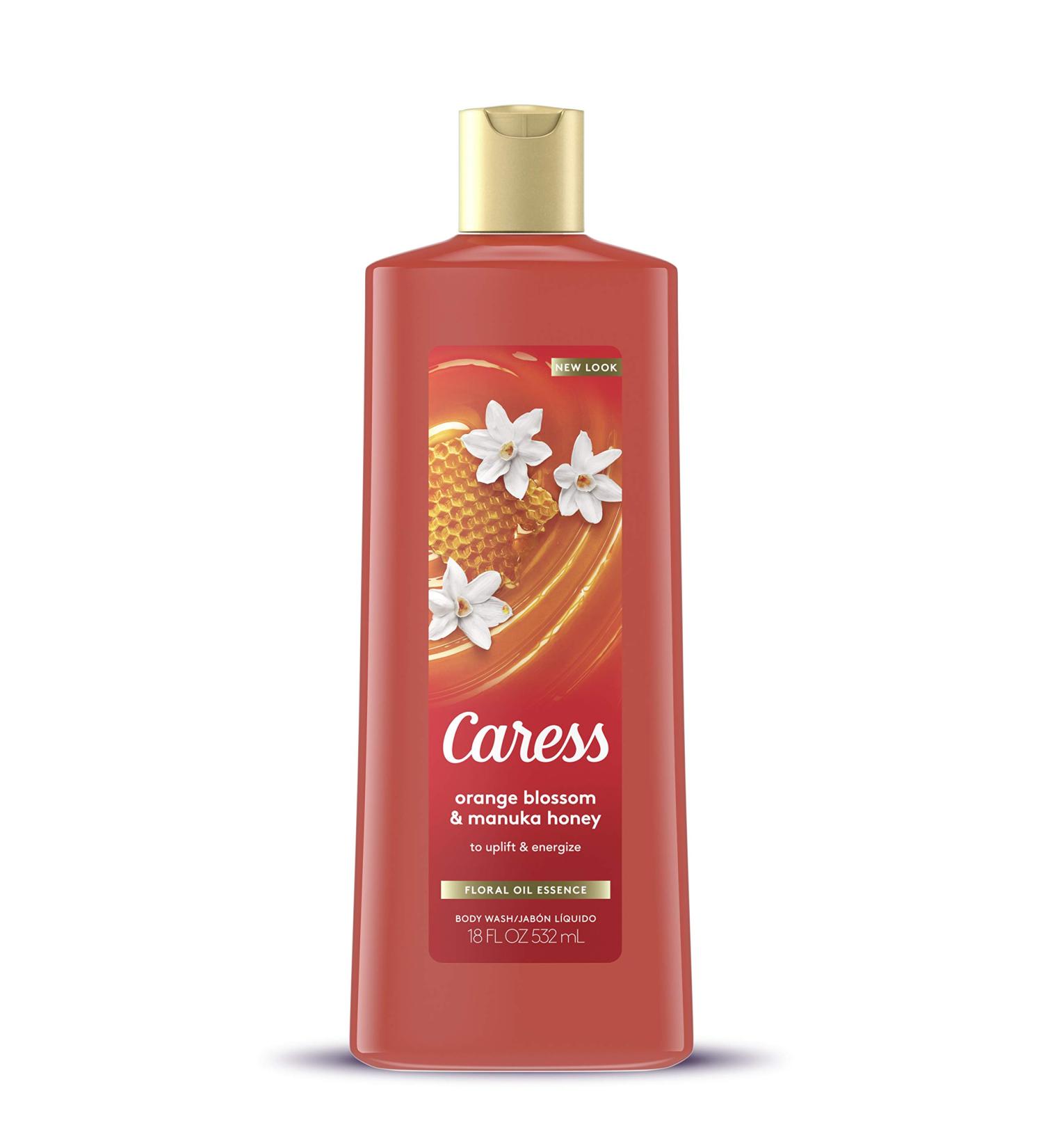 Caress Orange Blossom & Manuka Honey Body Wash 18 oz - Hydrating & Nourishing - Buy Online on GoSupps.com