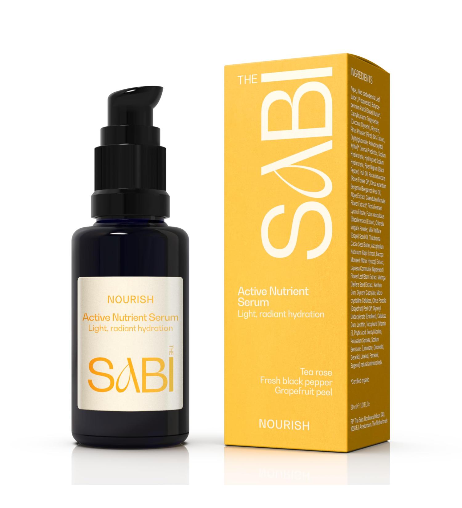 All-Natural Antioxidant Serum: 100% Vegan Collagen Serum Natural Hyaluronic Acid Vitamin C + Seaweed Ferments. For Hormonal Breakout Prone Skin 30ml |The SABI Active Nutrient Sensitive Skin Serum - Buy Online on GoSupps.com