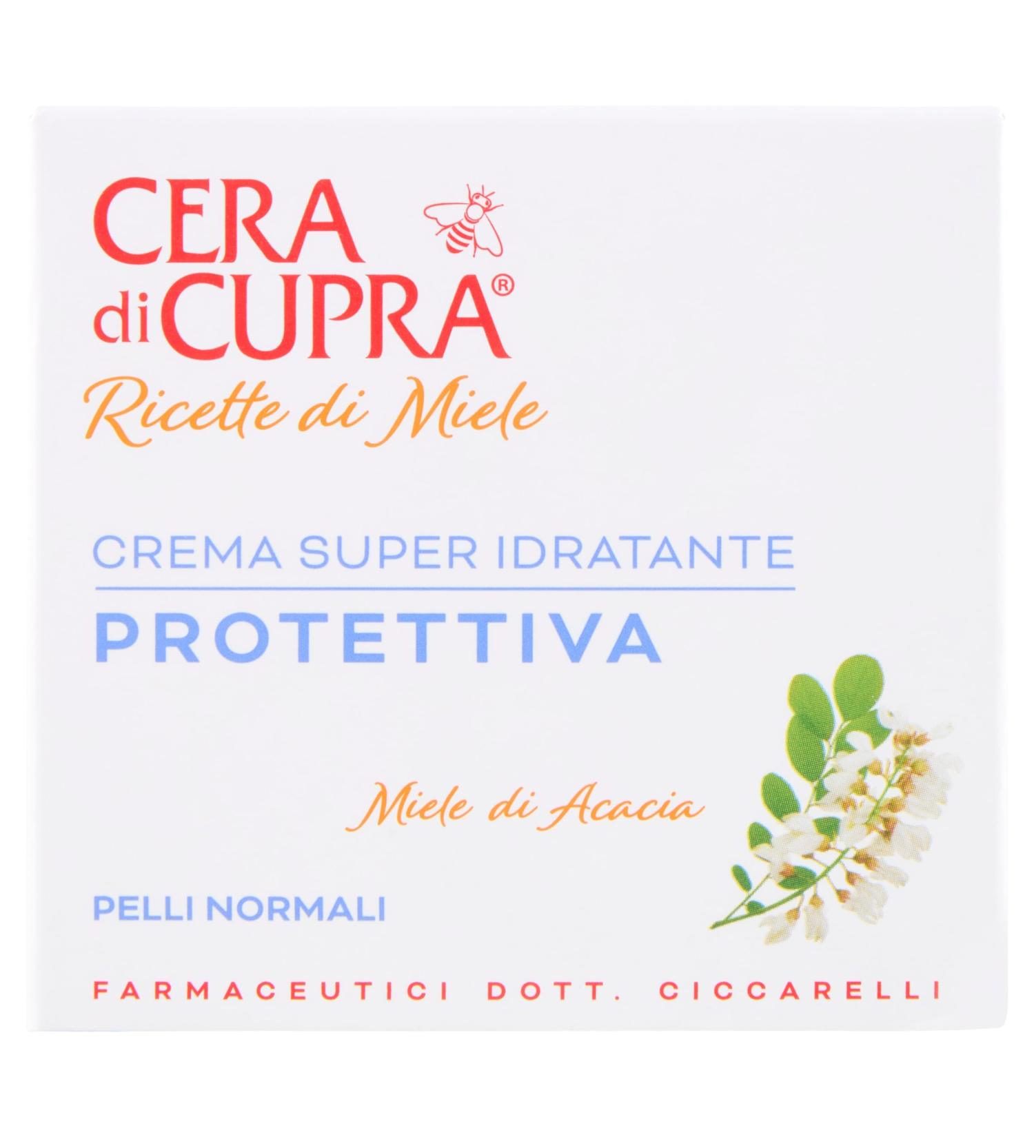 Cera di Cupra Cera di Cupra Protective super moisturising cream gives energy and luminosity to the face makes the skin more elastic made in Italy dermatologically tested 50 ml jar