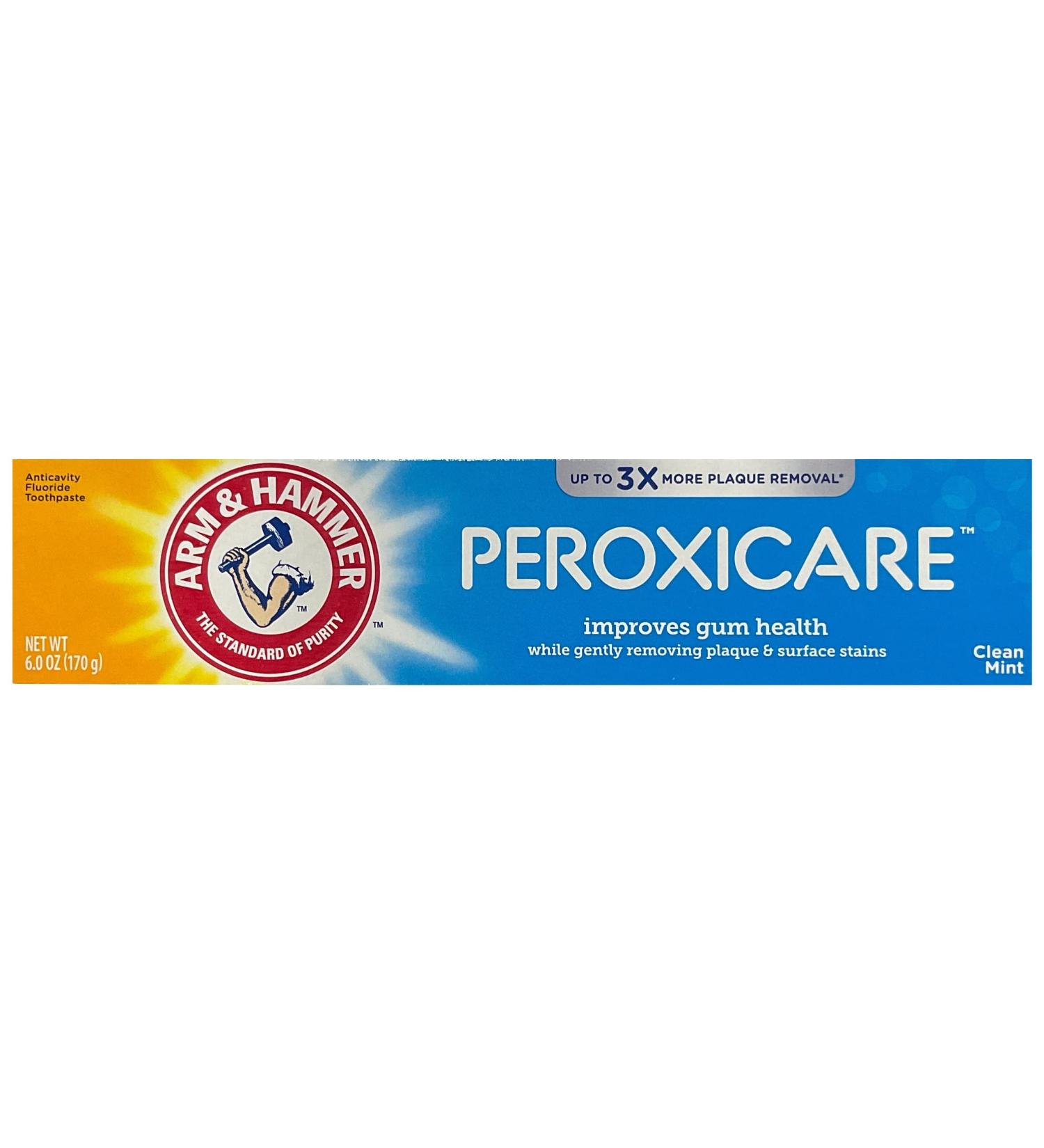Arm & Hammer PeroxiCare Healthy Gums Toothpaste 6 oz - Effective Plaque Removal for Optimal Oral Health | International Shipping Available - Buy Online on GoSupps.com