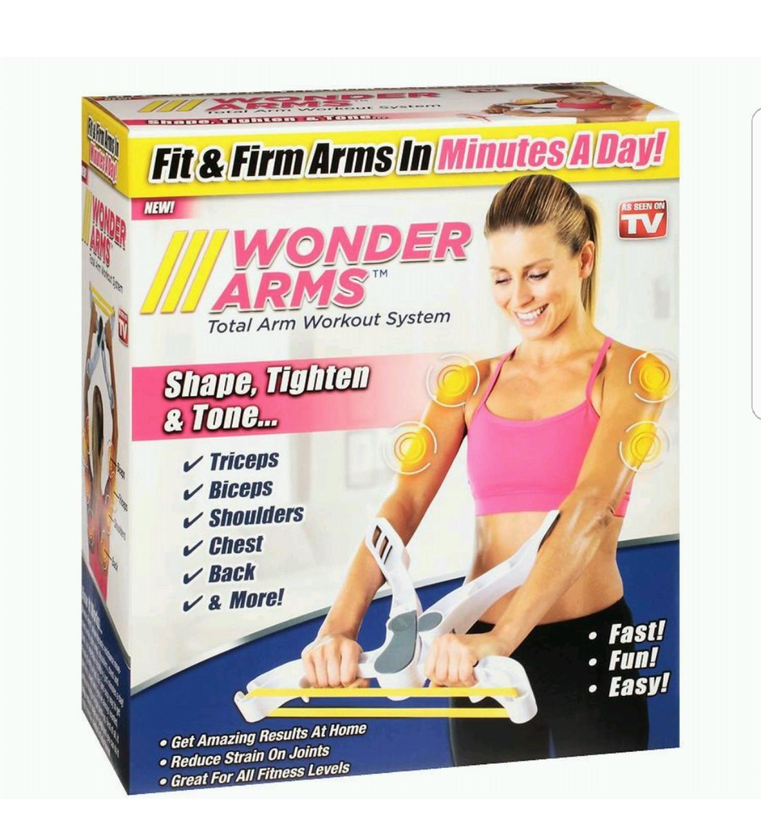 Ontel Wonder Arms Total Workout System Resistance Training Bands White