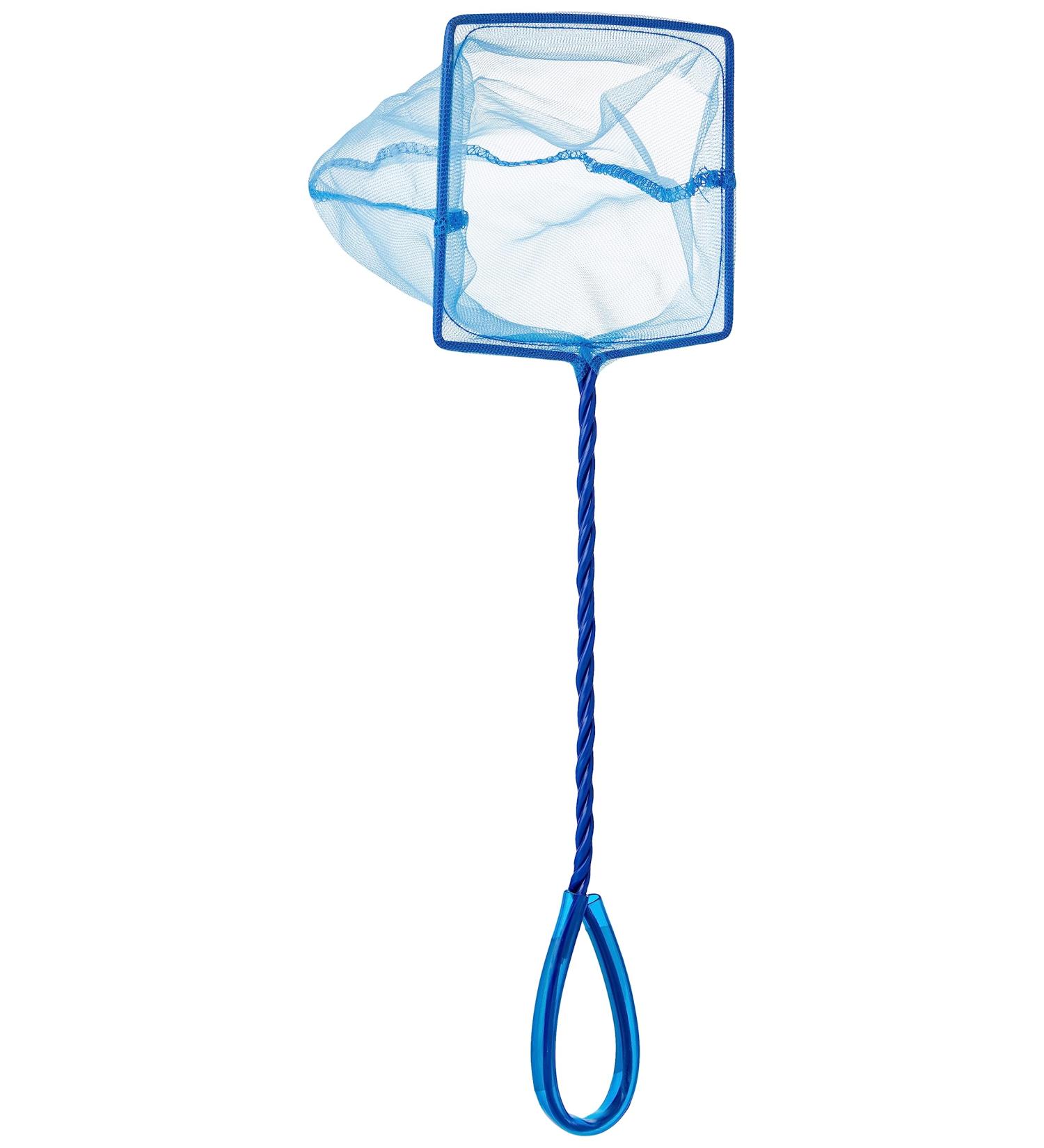 Marina Fine Soft Mesh Fish Net with Plastic Coated Handle 15 cm/ 6-inch Blue 15 cm / 6 Inch - Buy Online on GoSupps.com
