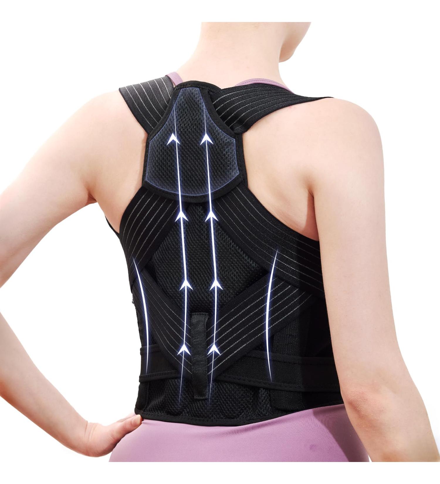 Posture Corrector for Women - Adjustable Breathable Back Brace for Scoliosis & Body Correction (Waist 34-41 - Buy Online on GoSupps.com
