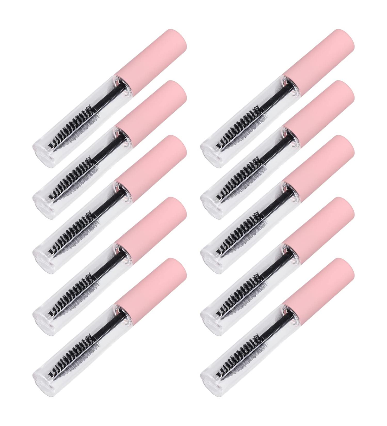 10pcs 5ml Empty Mascara Tube Refillable Clear Portable Eyelashes Cosmetic Bottle for Eyelash Growth Oil with Soft Brush Head Prevent Leakage Transparent Tube Portable Size - Buy Online on GoSupps.com