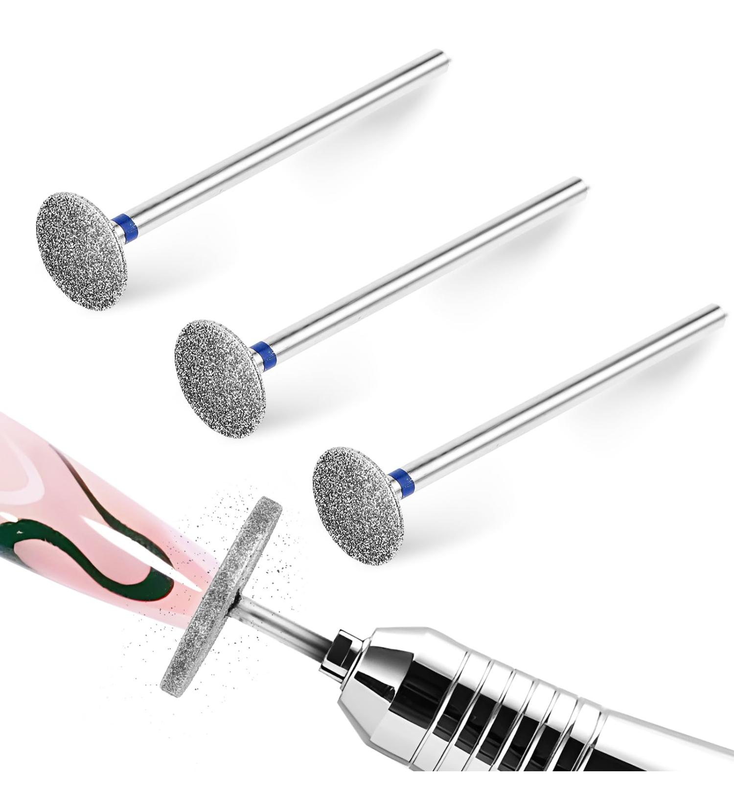 Jeffdad 3-Piece Nail Miller Bits Set | Professional Electric Foot File & Hard Skin Remover | Gel & Acrylic Nail Grinder | Durable 4.2 x 1 x 1 cm - Buy Online on GoSupps.com