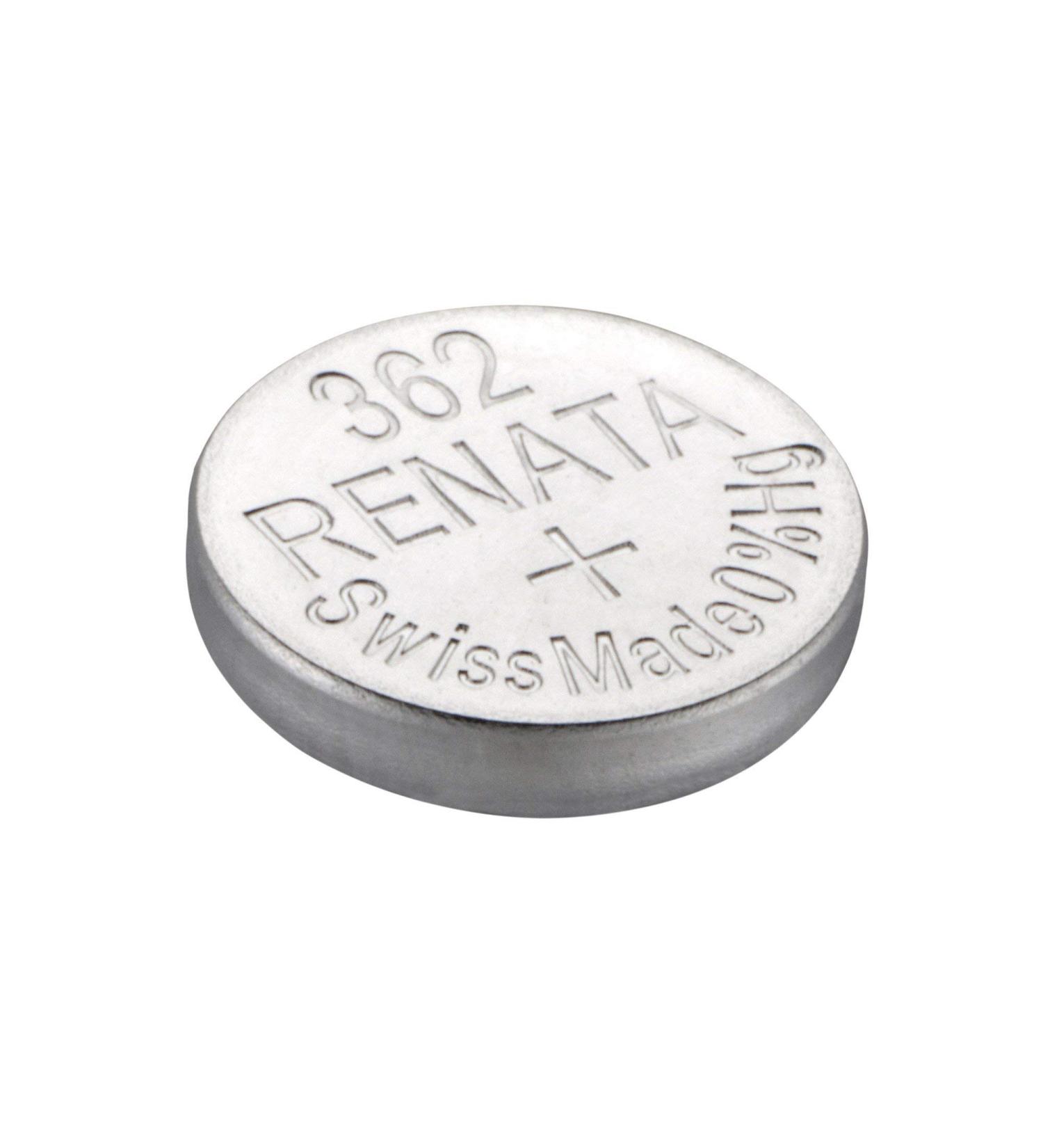 4 Renata 362 Button Cell Watch 0% Hg Mercury Free Batteries