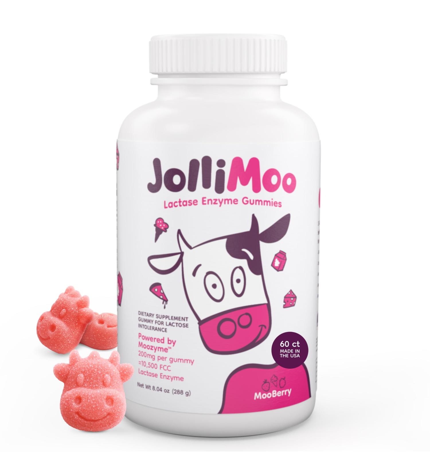 Lactase Enzyme Gummies 9000+ FCC 60 Count Digestive Enzyme Supplement for Dairy Foods Chewable Lactase Support Vegan Kosher Made in USA | Moozyme 60 Count (Pack of 1) - Buy Online on GoSupps.com