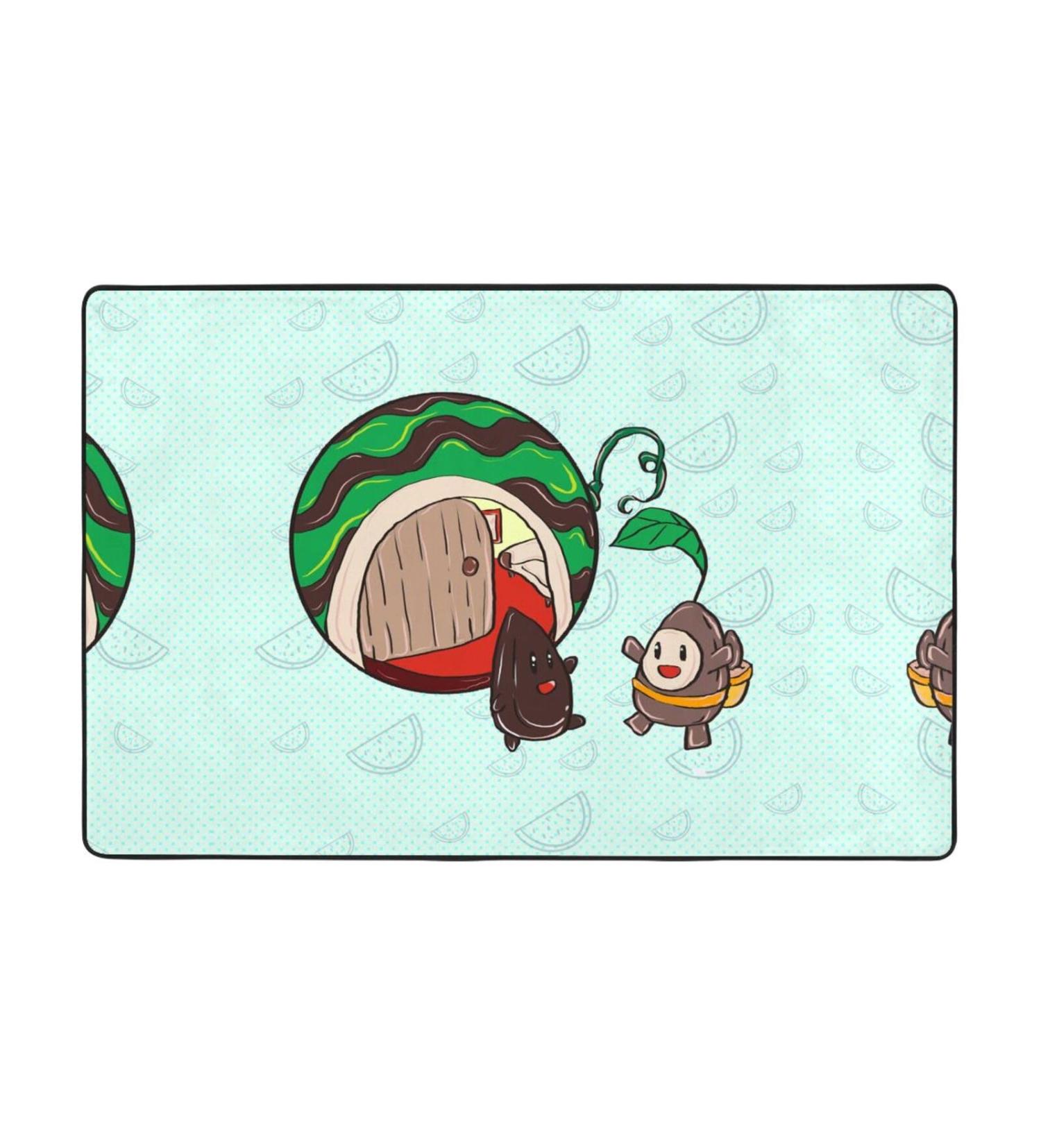 YYHHAOFA Sunflower Seeds Watermelon Seeds Picture Flannel Anti-Slip Floor mat 36"x24" : Fine Velvet Non-Slip Durable Soft - Buy Online on GoSupps.com