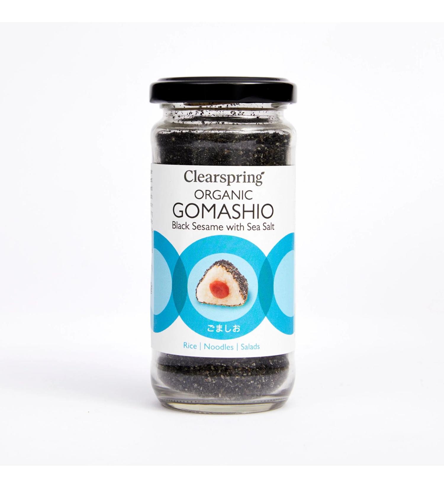 Clearspring Organic Gomashio - Black Sesame with Sea Salt - Buy Online on GoSupps.com