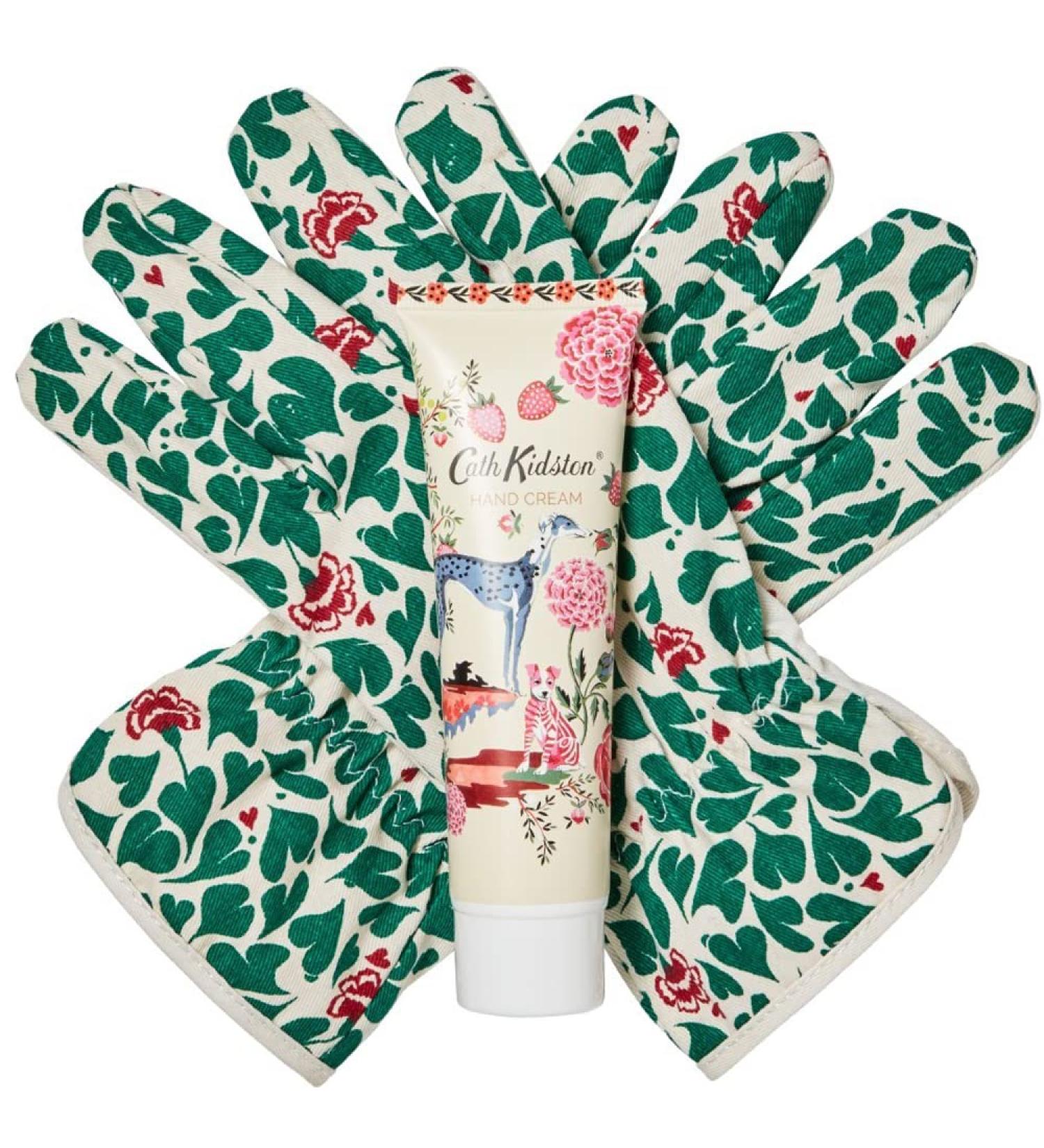 Cath Kidston Beauty Artist Kingdom Gardening Gloves Set with 100ml Hand Cream - 235g Gardener's Gloves Included - Buy Online on GoSupps.com