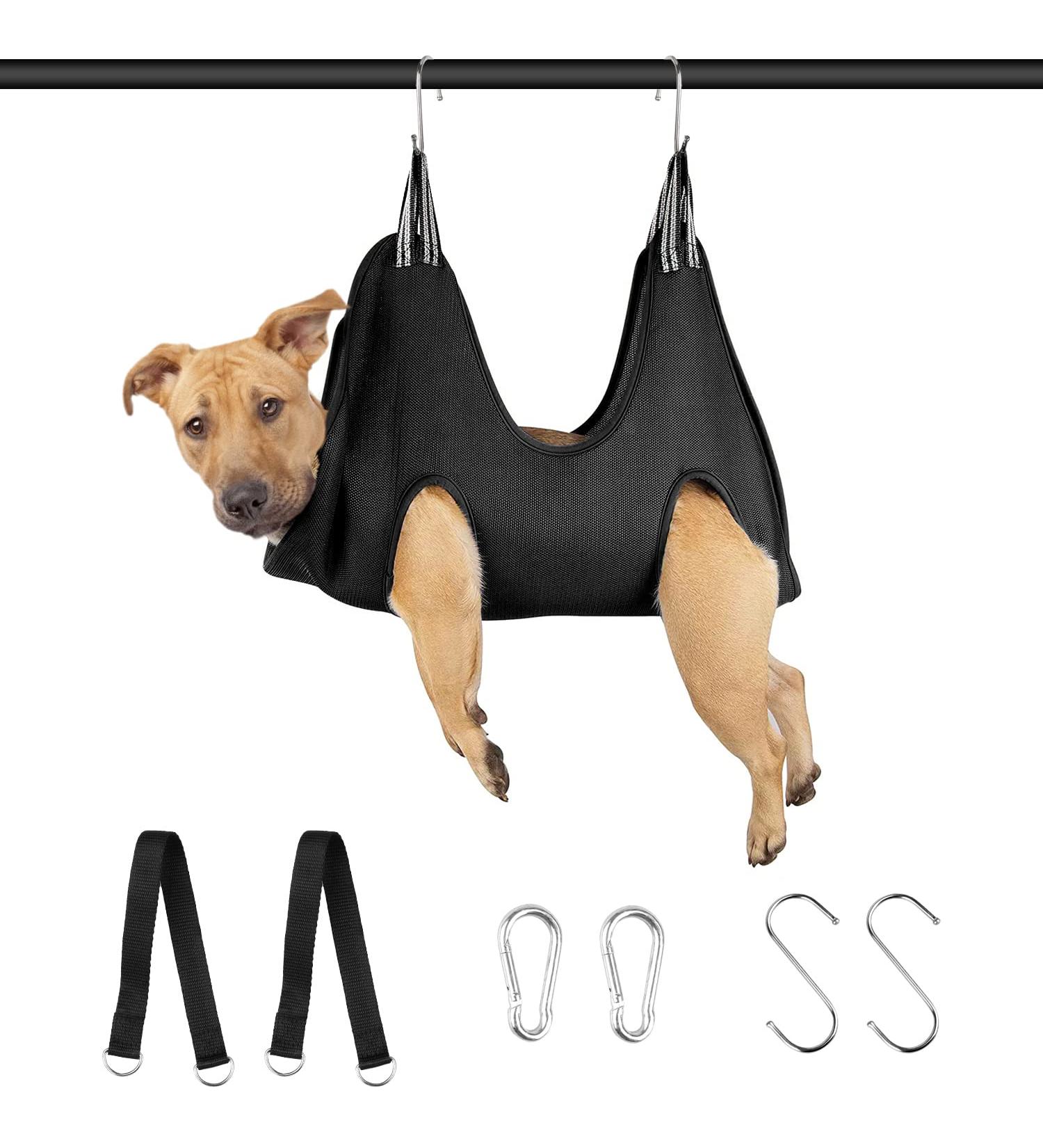 Dog & Cat Care Hammock Set for Nail Trimming & Grooming | Pet Nail Cutting & Ear/Eye Care Helpers - Buy Online on GoSupps.com