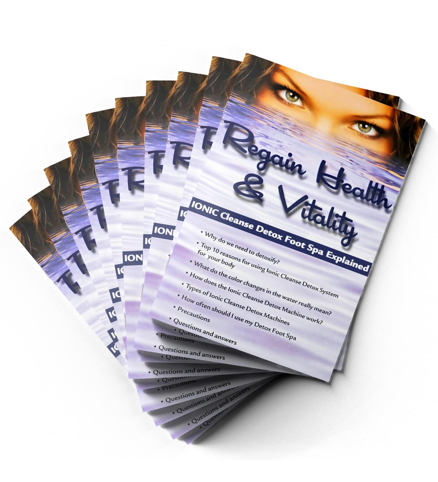 10 Pack Ionic Cleanse Detox Foot Spa: Regain Health & Vitality - Pamphlet Included - Buy Online on GoSupps.com