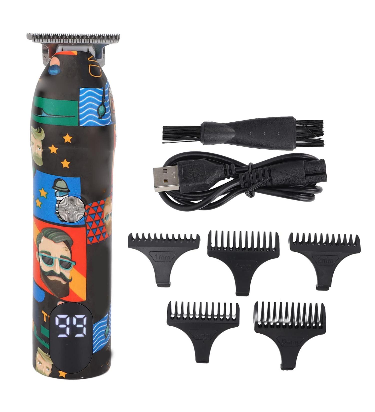 Qukaim Hair Clippersfor Men Electric Hair Trimmer for Men LCD Professional Hair Clipper Grooming Kit with 5 Guide Combs - Buy Online on GoSupps.com