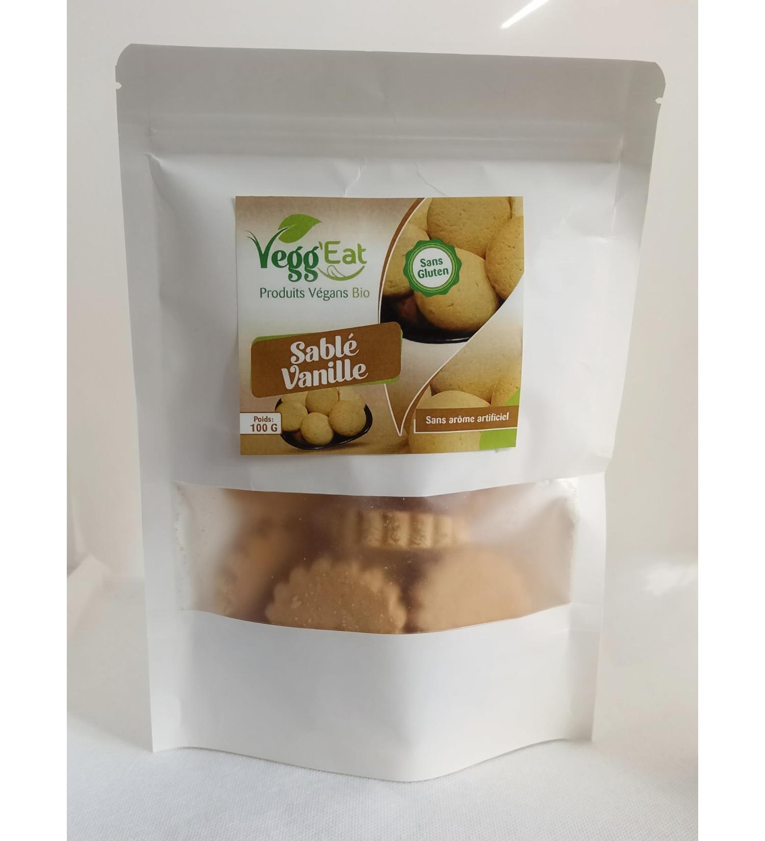 VEGG EAT- Gluten-free shortbread Made with fonio and sorghum - Palm oil free (Vanilla) - Buy Online on GoSupps.com