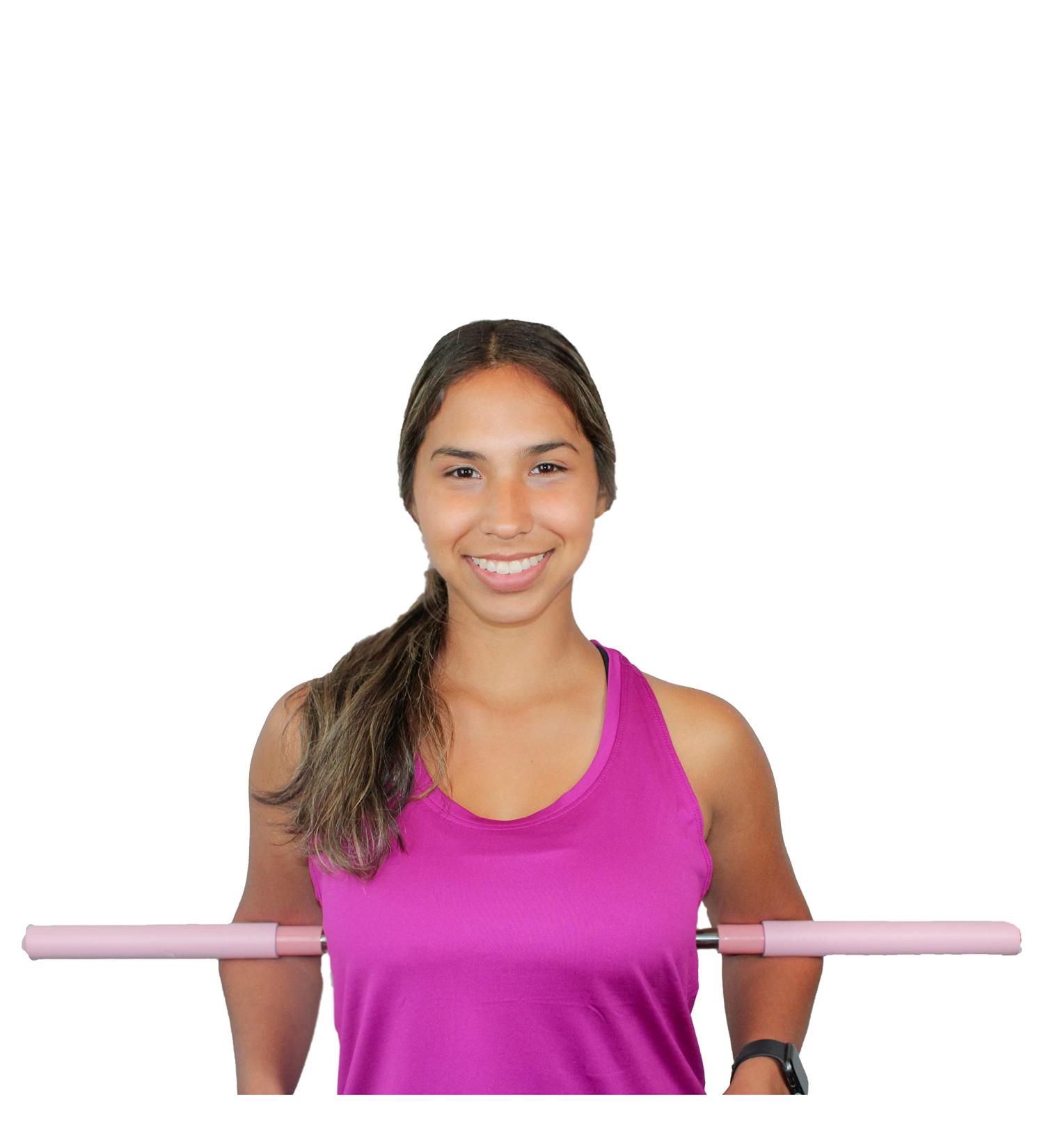 Aulo Posture Corrector Yoga Sticks - Retractable Design for Adult and Child - Back Brace for Humpback Correction - Pink - Buy Online on GoSupps.com