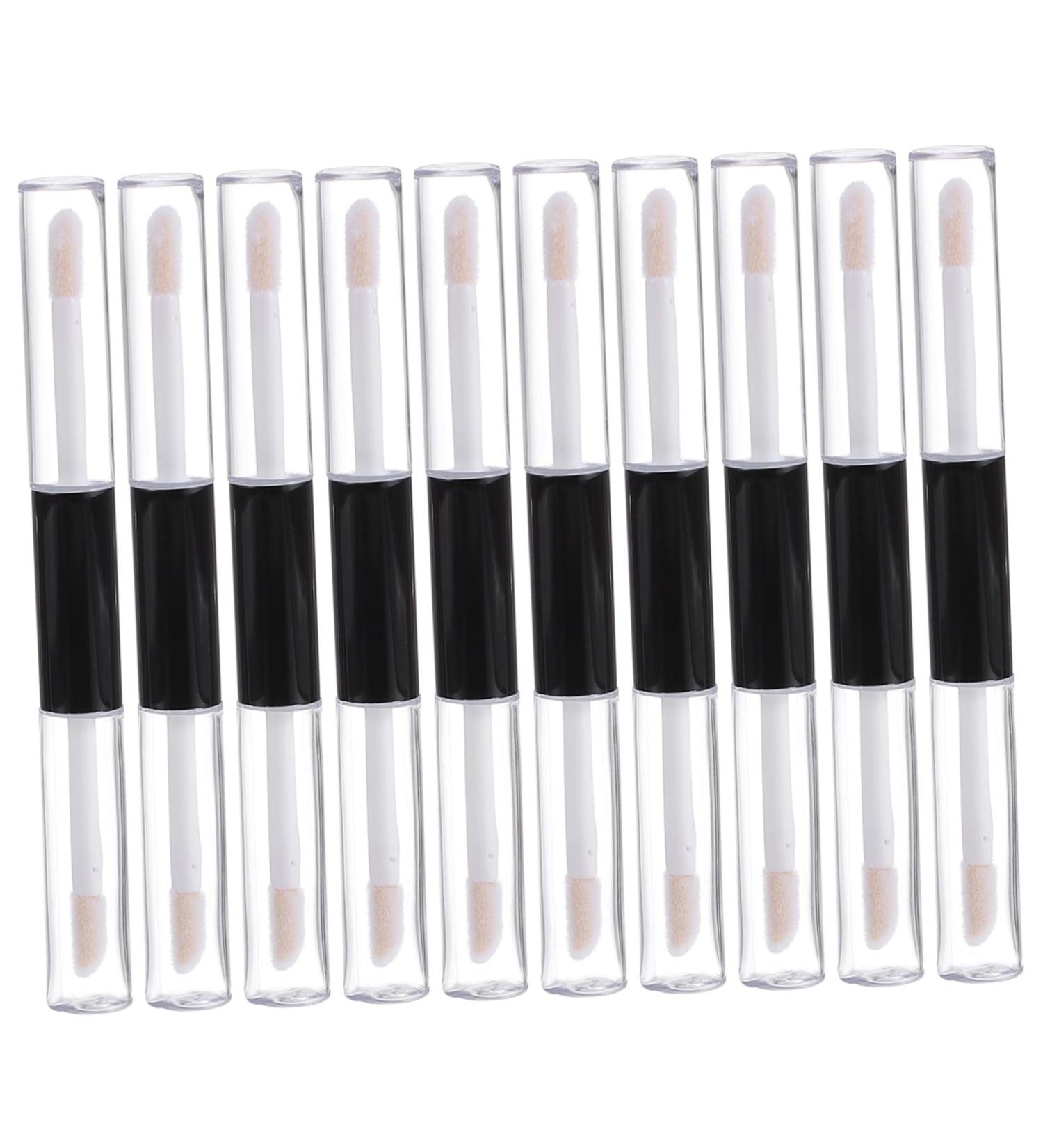  MOTHNUR 10 Pcs 4ml Lip Gloss Tube DIY Double Head Mini Cosmetic Container With Stoppers - Buy Online on GoSupps.com