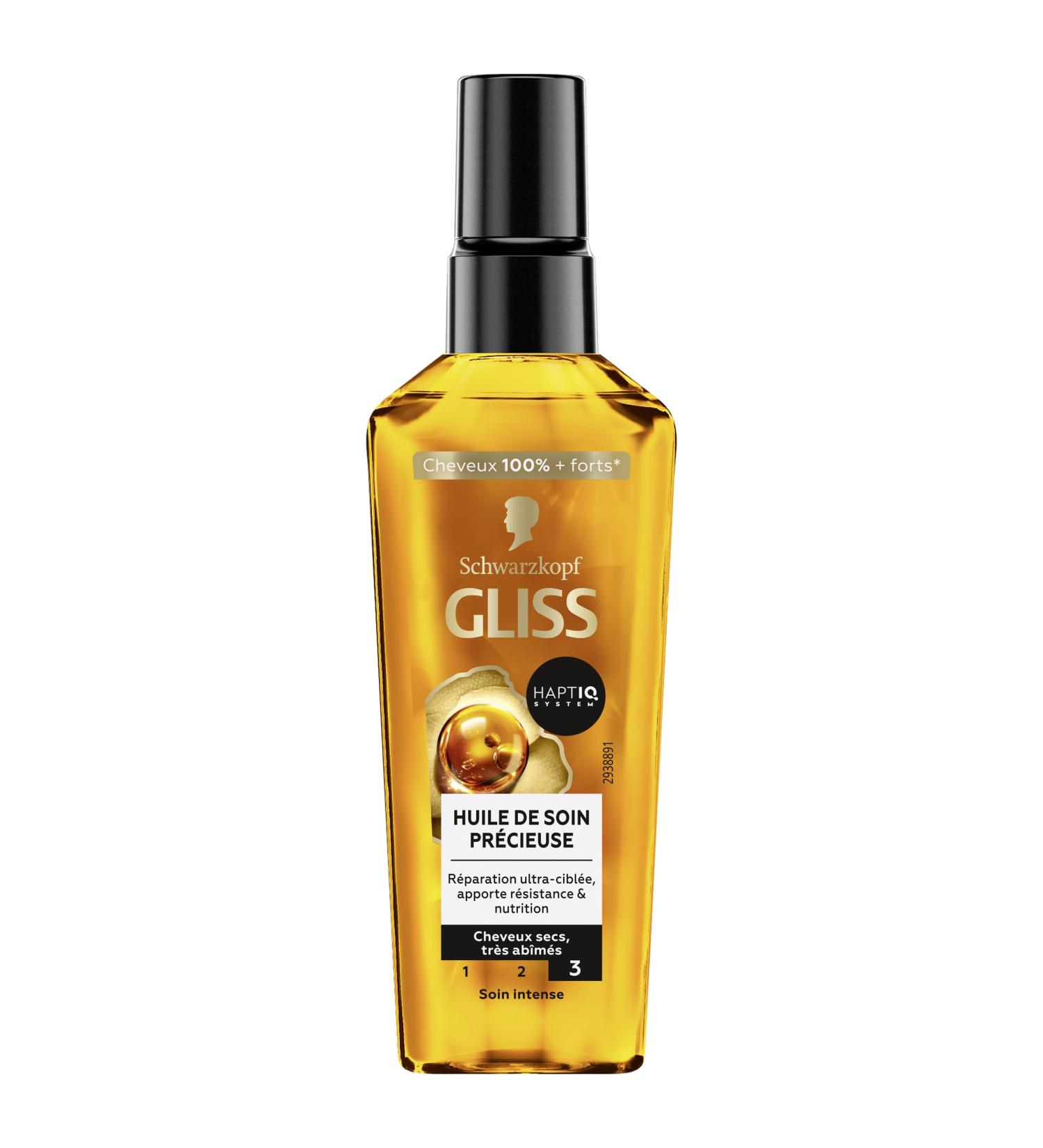 Schwarzkopf - GLISS - Precious Care Oil - Ultra-targeted repair - Provides resistance & nutrition - Haptiq System - Dry & Very Damaged Hair - 100% Stronger Hair - Intense Care - 75ml - Buy Online on GoSupps.com