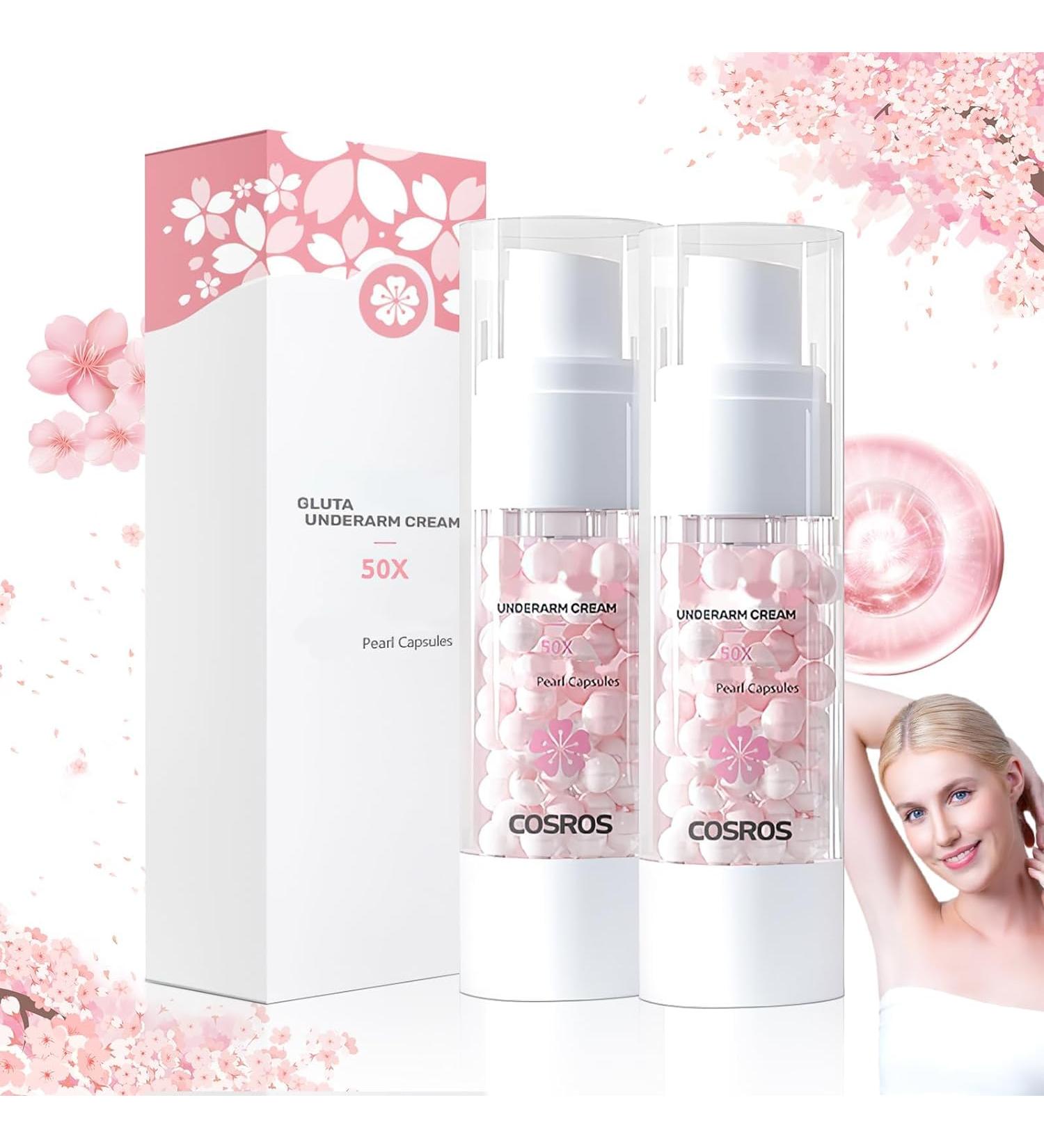 2PCS Gluta Brightening Booster Cream & Pearl Capsules - Exfoliating Body Gel for Women | Best Brightening Skincare - Buy Online on GoSupps.com