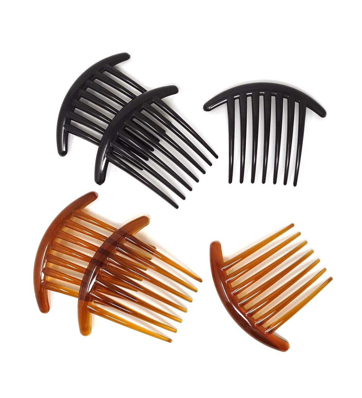 Honbay 6PCS 4 Inch Plastic French Twist Combs Hair Side Clips for Women and Girls - Buy Online on GoSupps.com