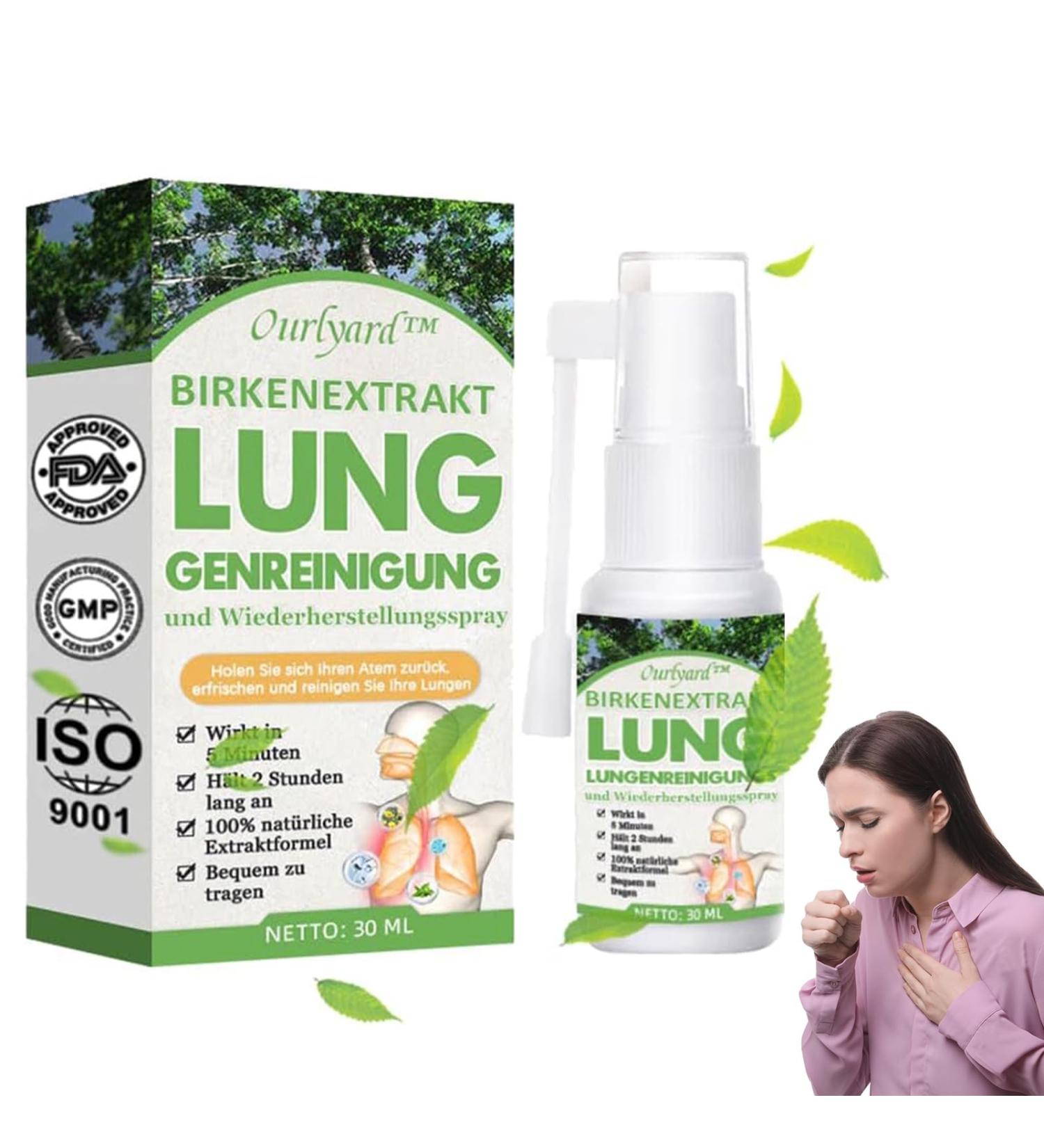 Herbal Lung Cleaning Spray - 30ml | Natural Herbal Spray for Lung Health & Repair - Buy Online on GoSupps.com