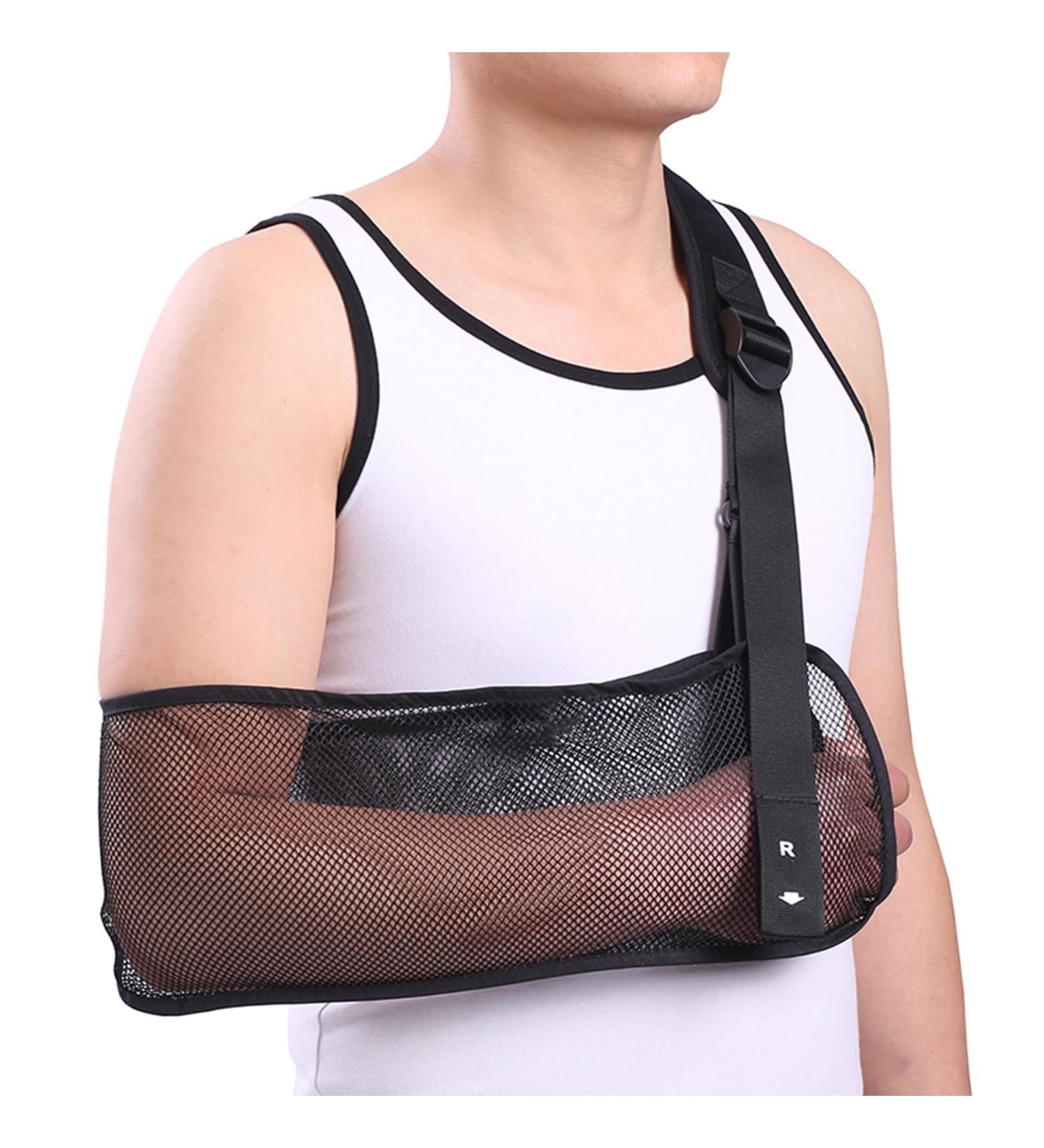 Universal Arm Loops & Adjustable Shoulder Support - Foam Neck Cushion for Men Women & Teens | Ideal for Wrist Elbow & Arm Recovery - Buy Online on GoSupps.com