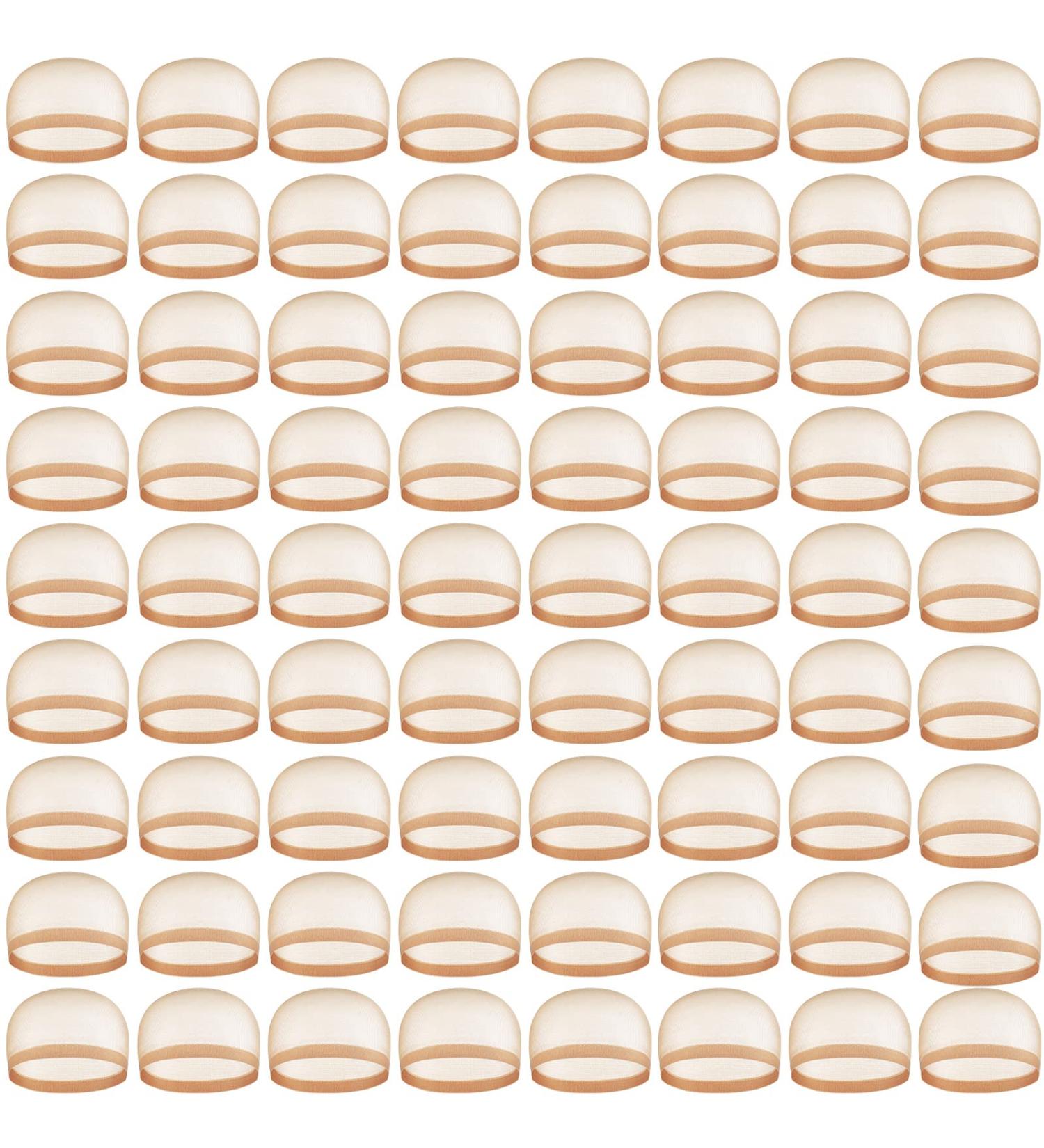 300 pcs Skin Elastic Nylon Wig Caps | Lightweight Breathable Stocking Caps for Secure Hair | Medium Size Nude Wig Liner Bulk Pack - Buy Online on GoSupps.com