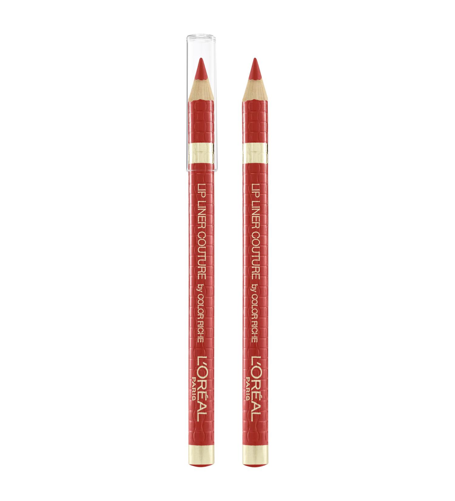 L'Oreal Paris Color Riche Lipliner Couture 377 Perfect Red - 2 Count Pack - Buy Online on GoSupps.com