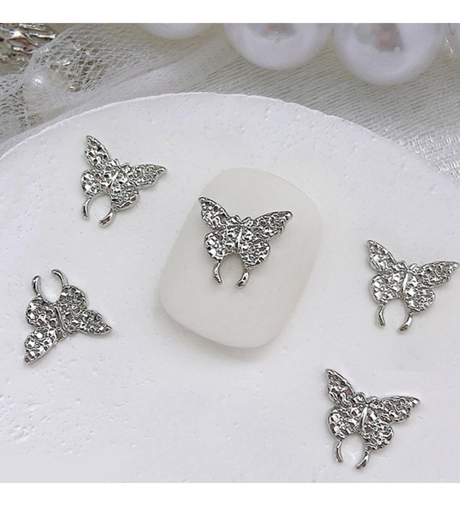 10Pcs 3D Butterfly Nail For Nails Alloy Butterfly Nail Decoration Alloy Nail Butterfly Nail Manicure Accessories Manicure Accessories Red - Buy Online on GoSupps.com