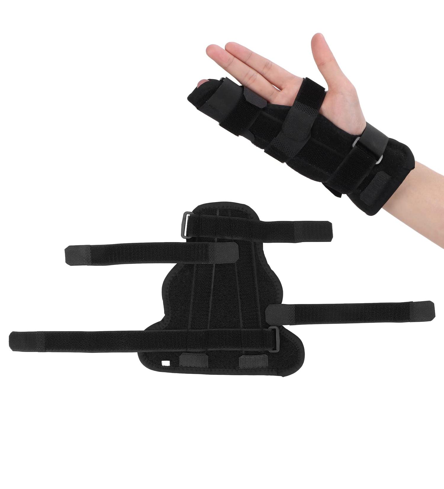 2 Finger Splint & Adjustable Finger Brace - Comfortable Breathable Support for Broken Fingers (Large) | International Shipping - Buy Online on GoSupps.com