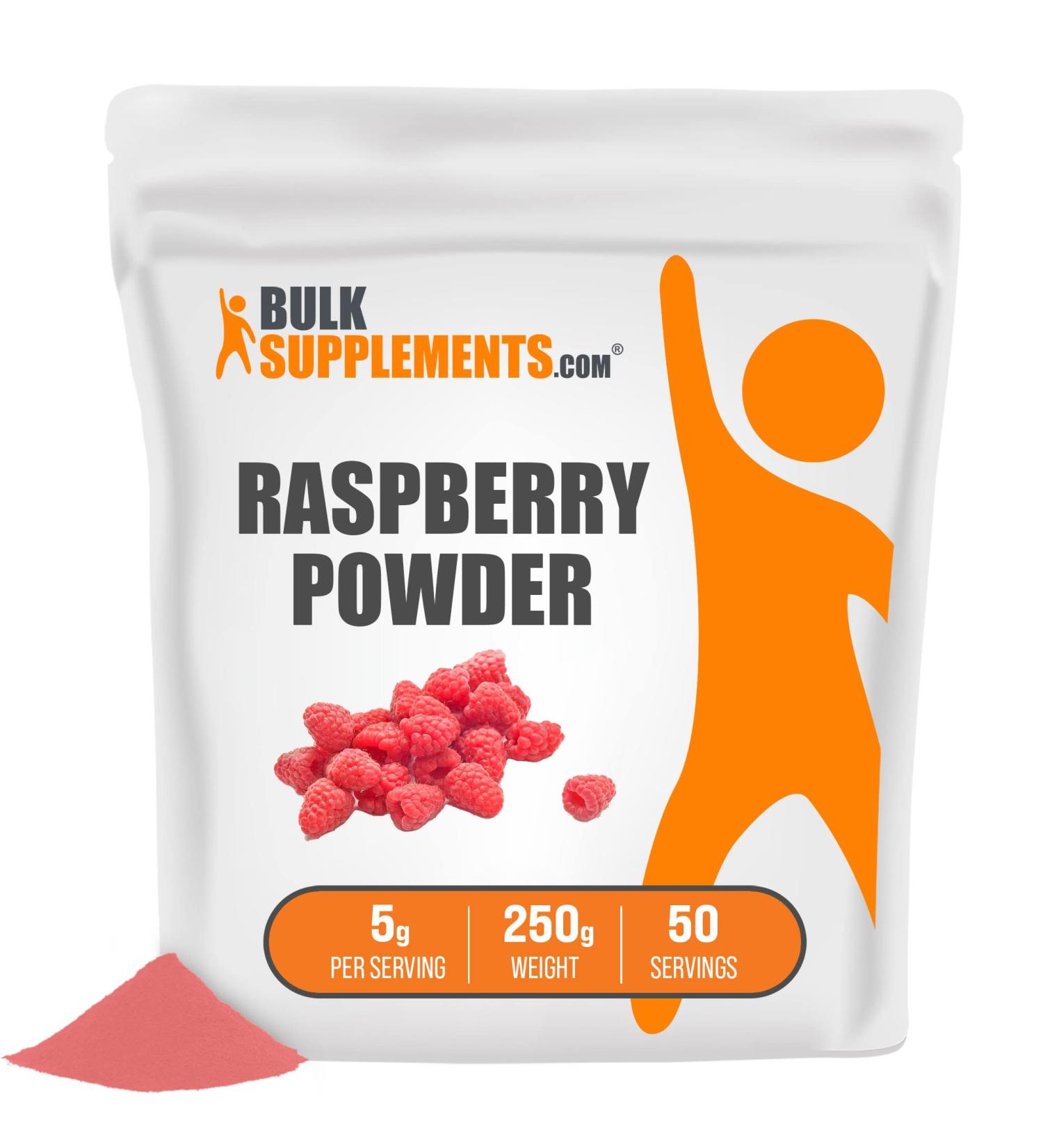 BULKSUPPLEMENTS.COM Raspberry Powder - Dried Fruits Powder - Dried Raspberries Powder - Antioxidant Powder - Raspberry Fruit Powder - Raspberry Flavoring Powder (250 Grams - 8.8 oz) 8.8 Ounce (Pack of 1) - Buy Online on GoSupps.com