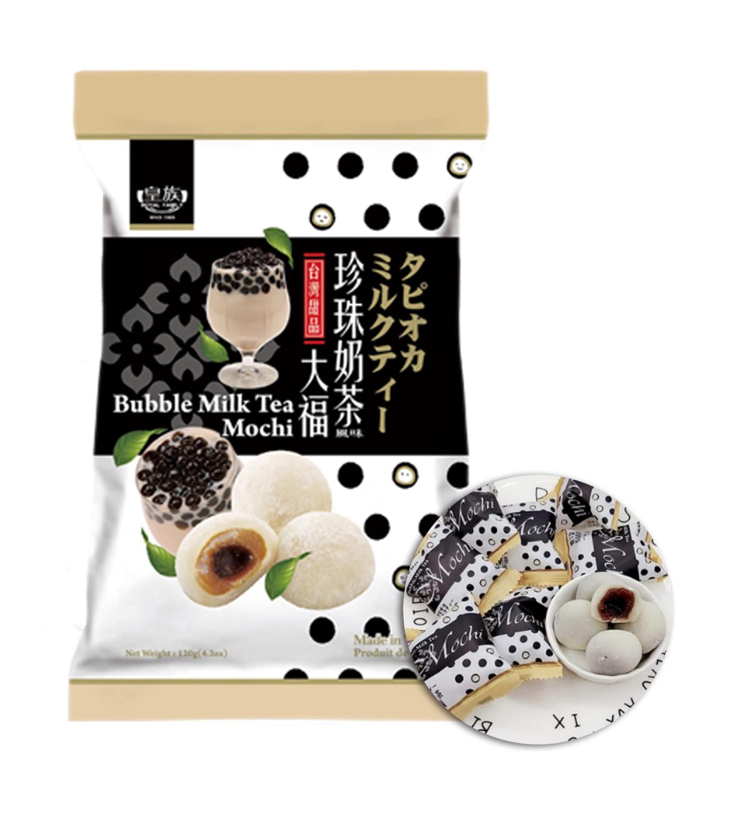 Royal Family Big Mochi Japanese Rice Cake - Bubble Milk Tea Flavored Mochi Candy - 1 Count - Buy Online on GoSupps.com