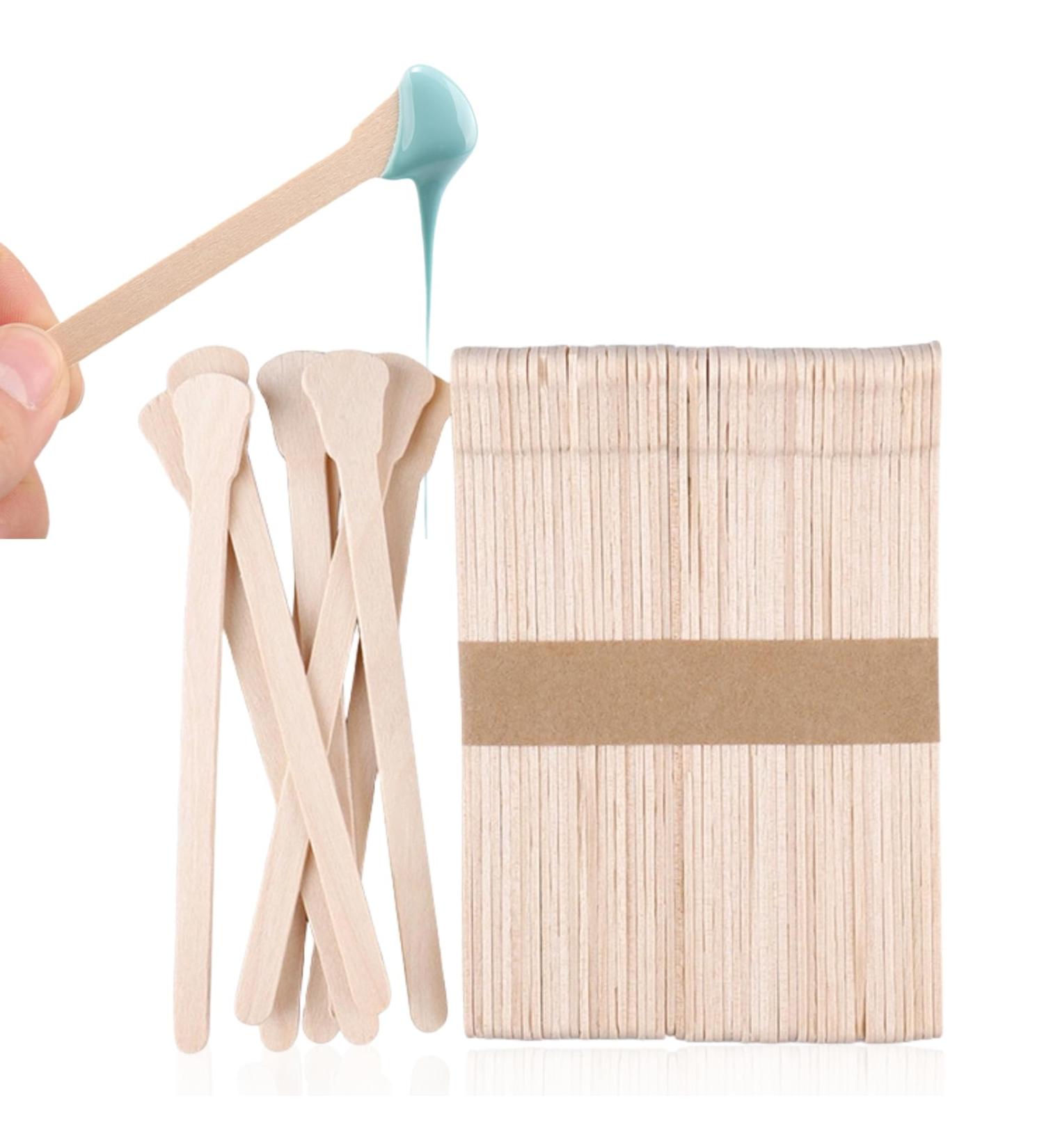 50 Piece Wooden Spatula Set - Eco-Friendly Wax Applicators for Face Masks & Hair Removal | Premium Quality Wooden Sticks - Buy Online on GoSupps.com
