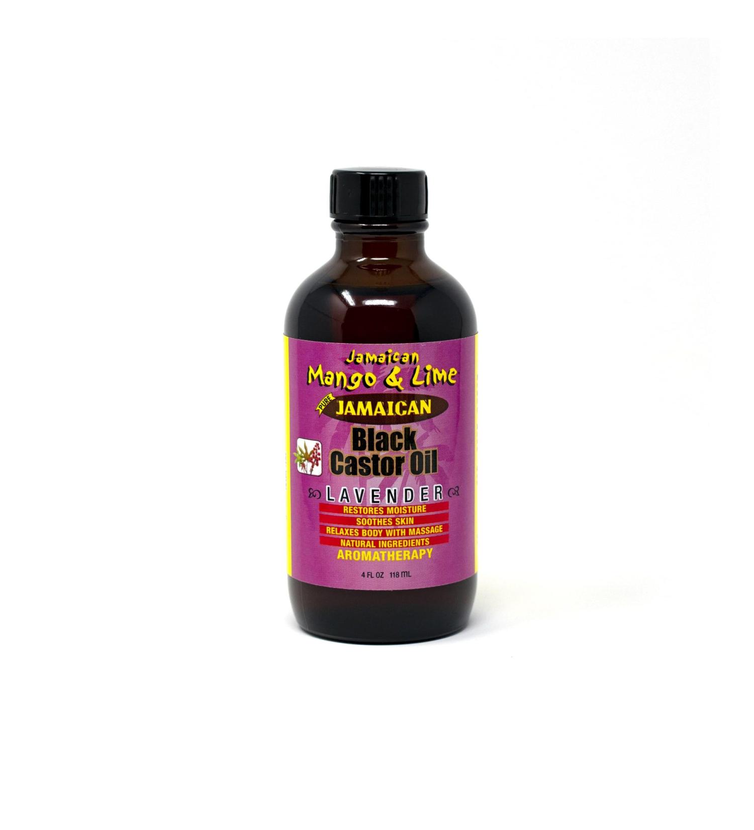 Jamaican Mango & Lime Black Castor Oil Lavender 4oz - Nourish Hair & Skin | Best International Shipping - Buy Online on GoSupps.com