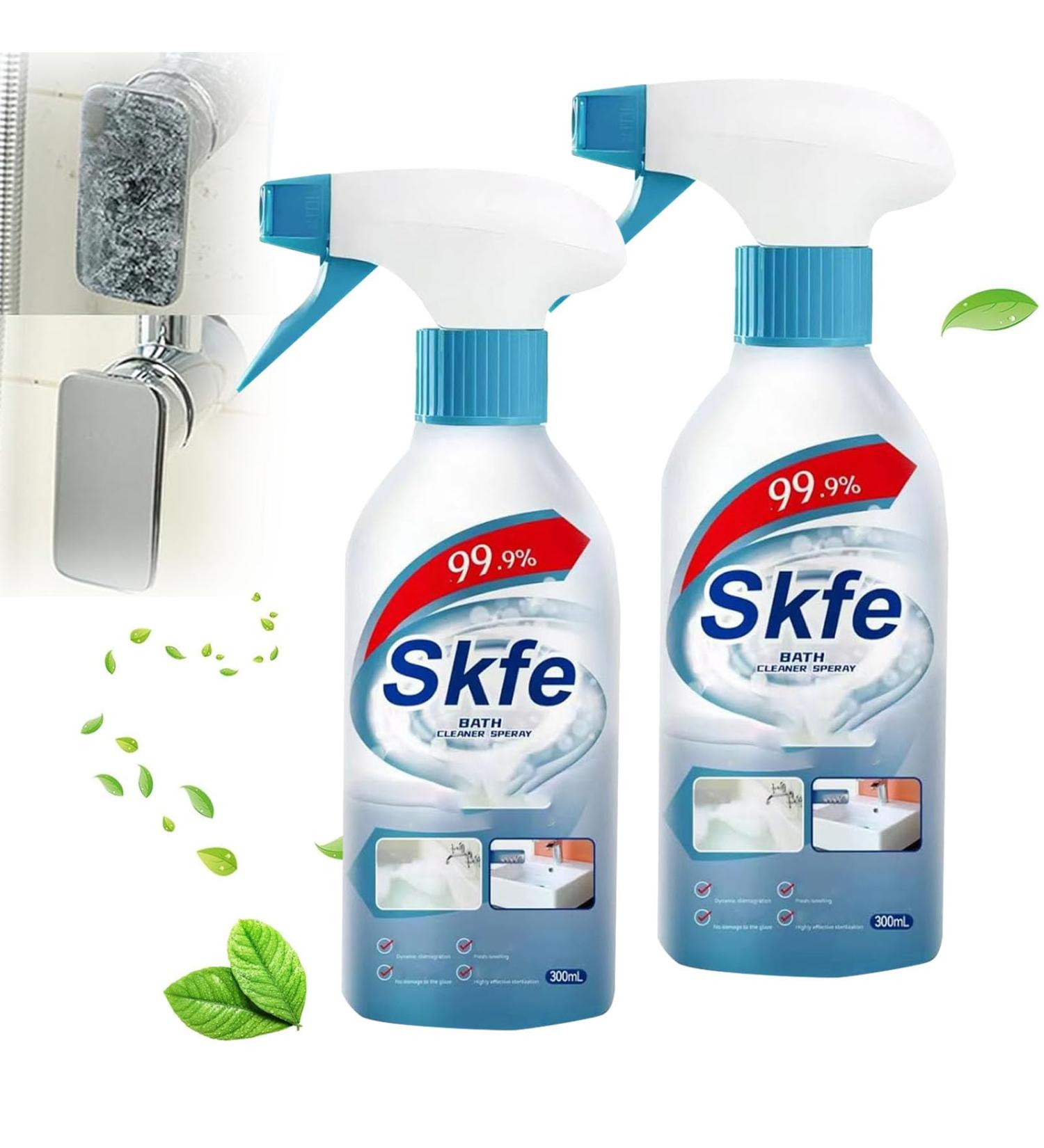 Skfe Bath Cleaner Spray Skfe Powerful Bathroom Cleaning Spray for Toilet Skfe Multipurpose Cleaning Spray for Bathroom Skfe Bath Cleaner Spray - Stubborn Stains Cleaner 2pcs - Buy Online on GoSupps.com