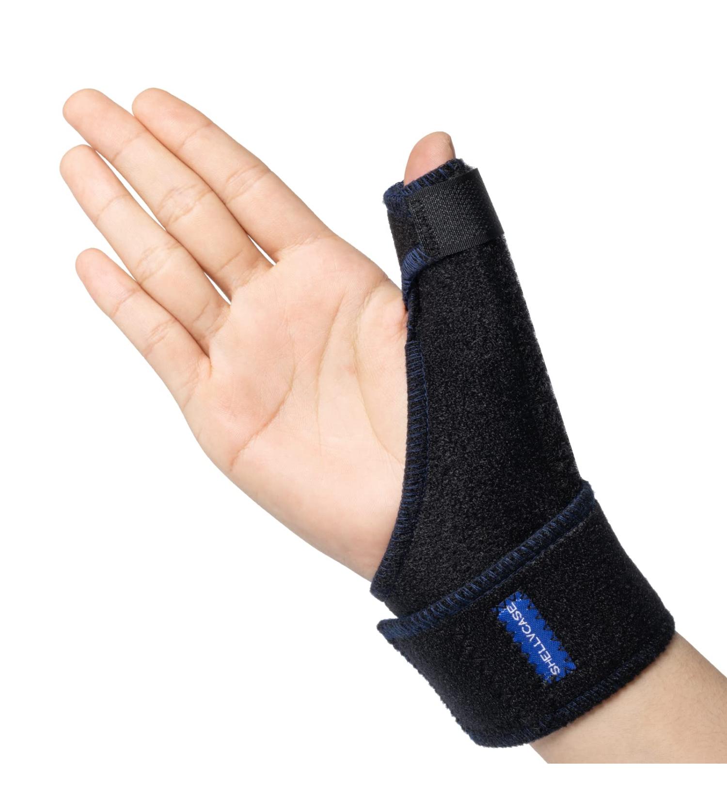 Shellvcase Reversible Thumb Brace - Fits Left & Right Hand - Women & Men - Black - Buy Online on GoSupps.com