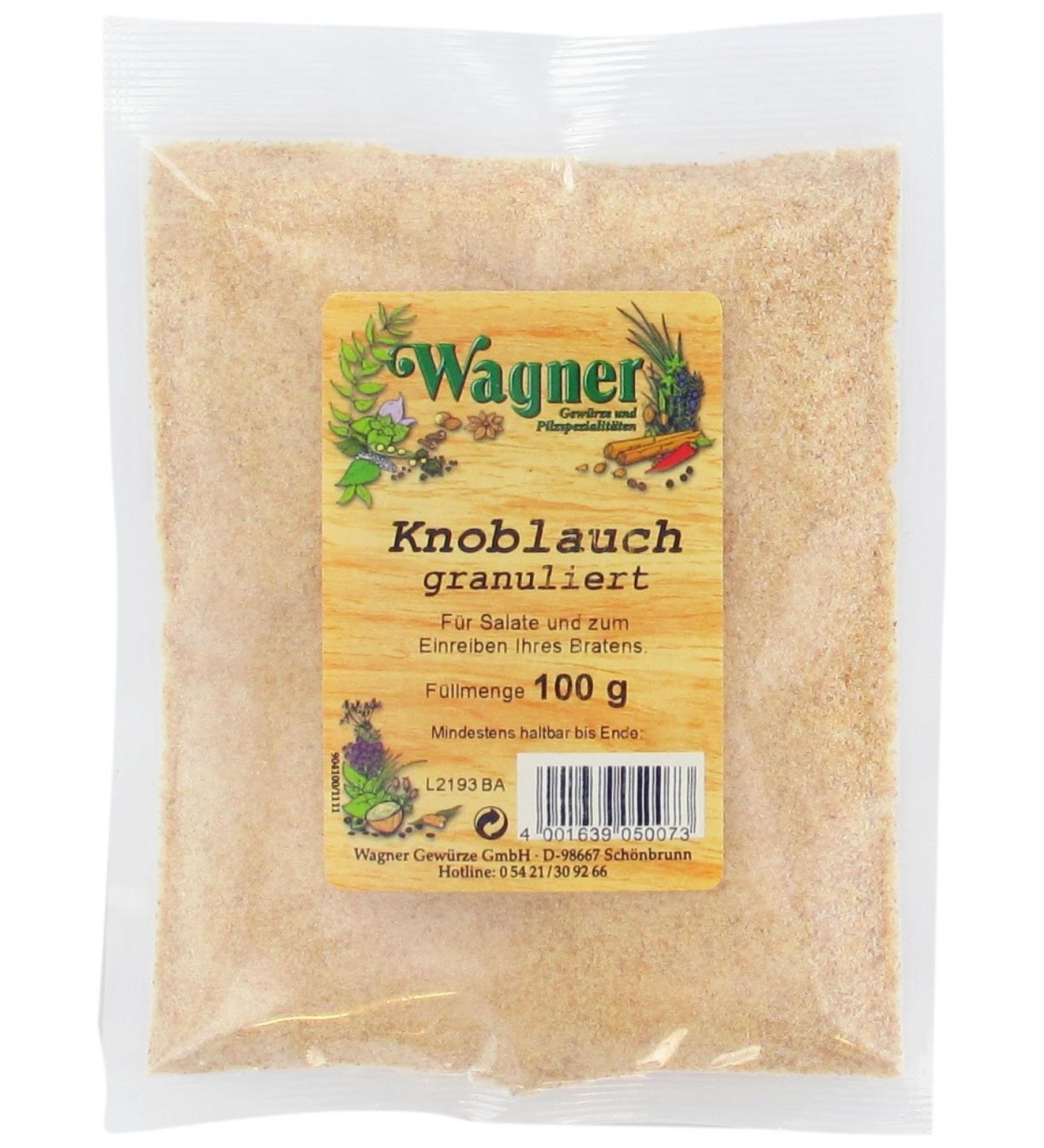 Wagner Spices Garlic granulated pack of 7 (7 x 100 g)