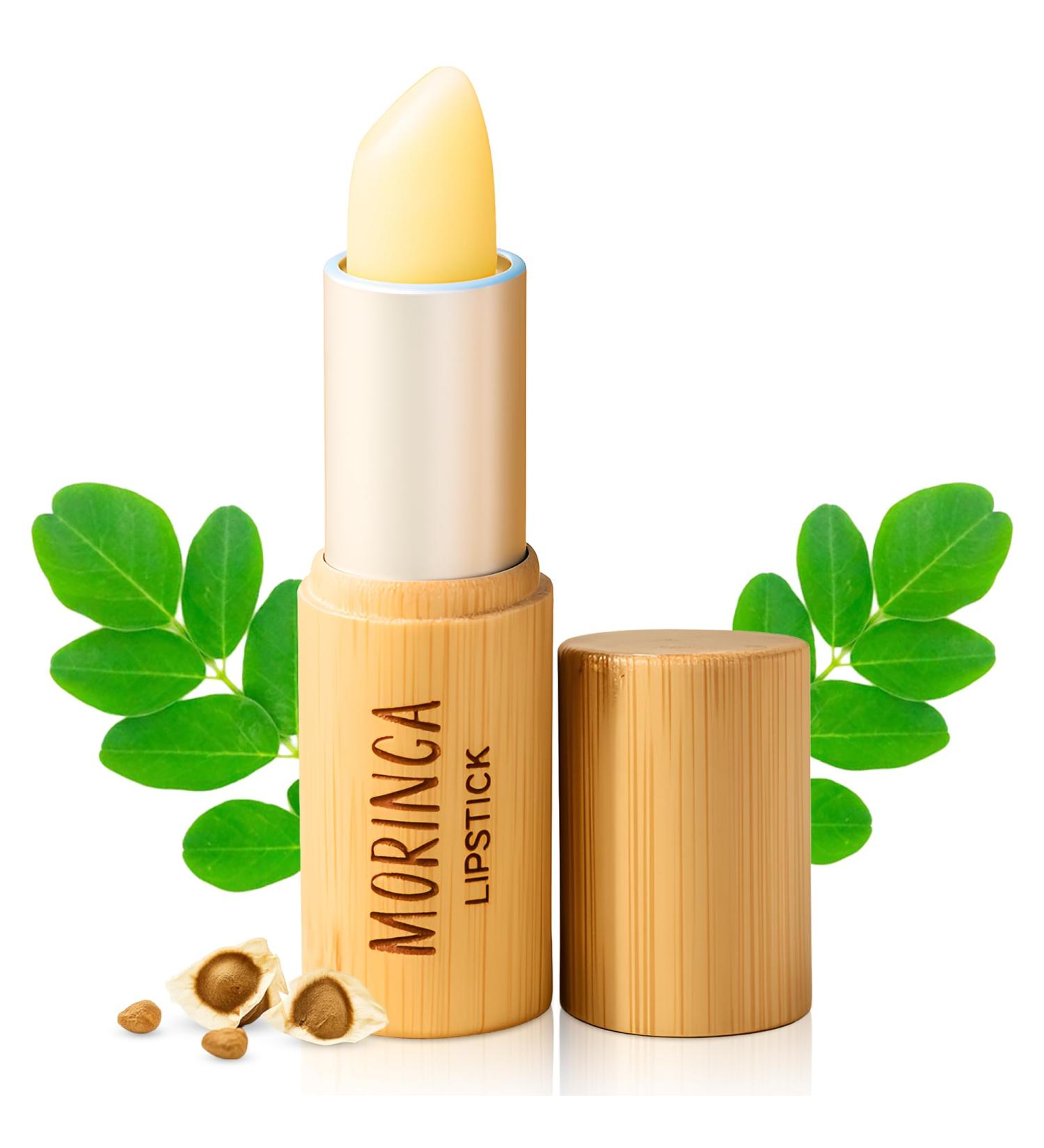  Ganopur Organic Moringa Oil Lip Balm 100% Natural: Moisturizing Repairing & Anti-Aging Stick Dry Lip Care Ganopur - Buy Online on GoSupps.com