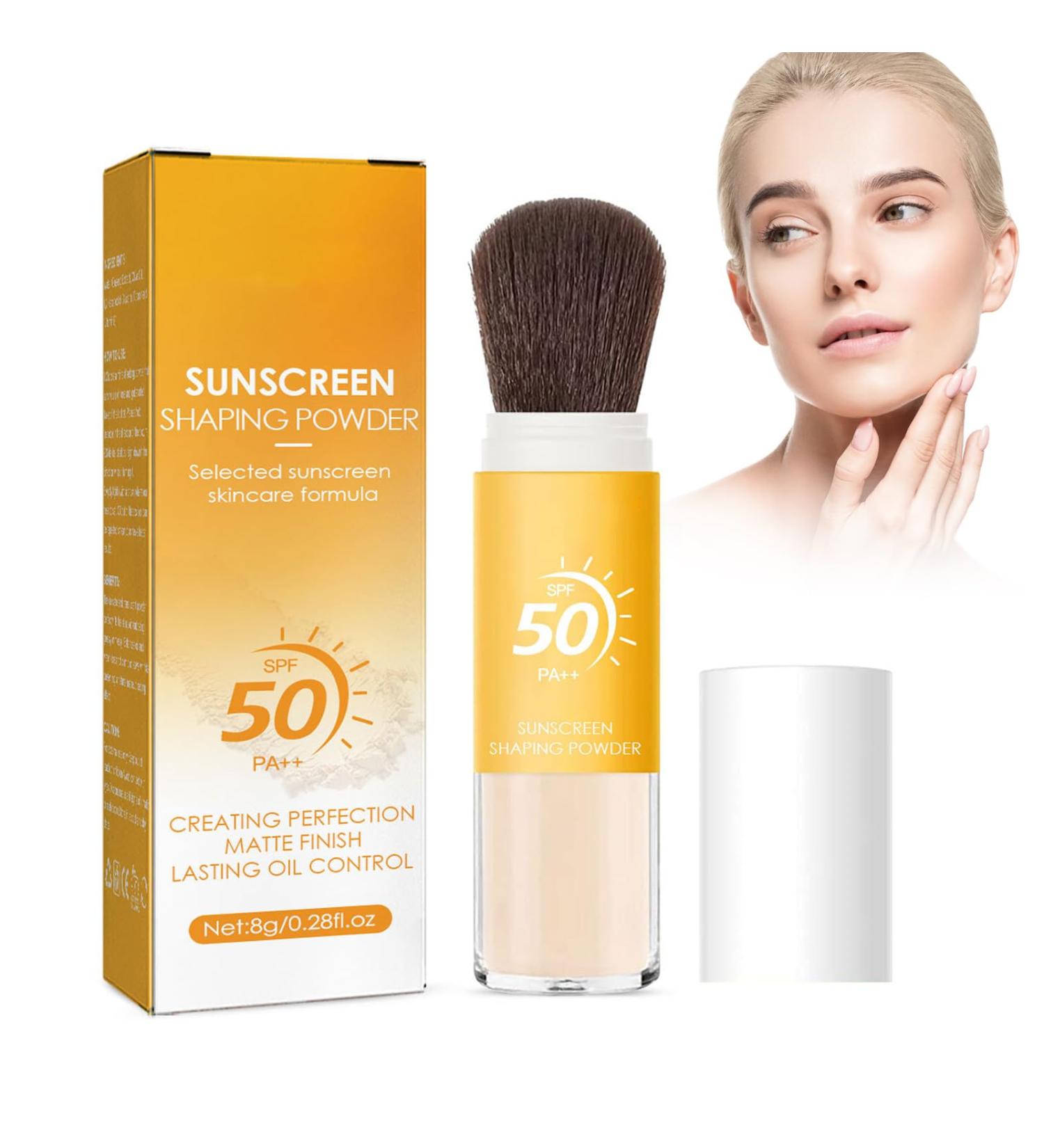 Nmbol 2 pieces Solar Cooling Mineral Sunscreen Mineral Mineral Sunscreen Setting Sun Protection Foundation SPF 50 Minimizes thin lines and pores - Buy Online on GoSupps.com